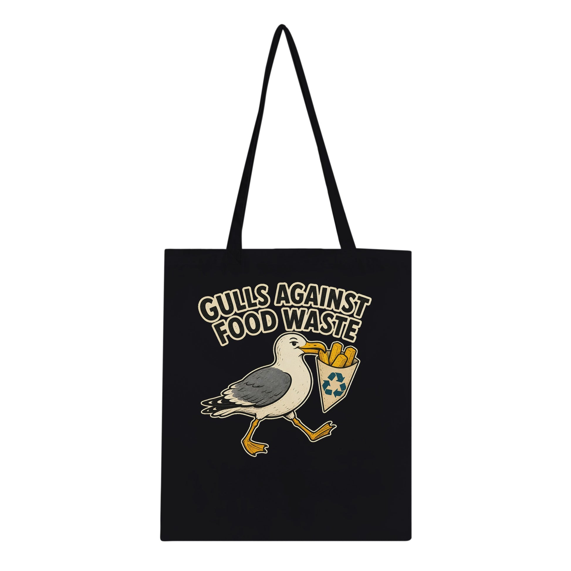 Gulls Against Food Waste Graphic Tote Bag — product view 4