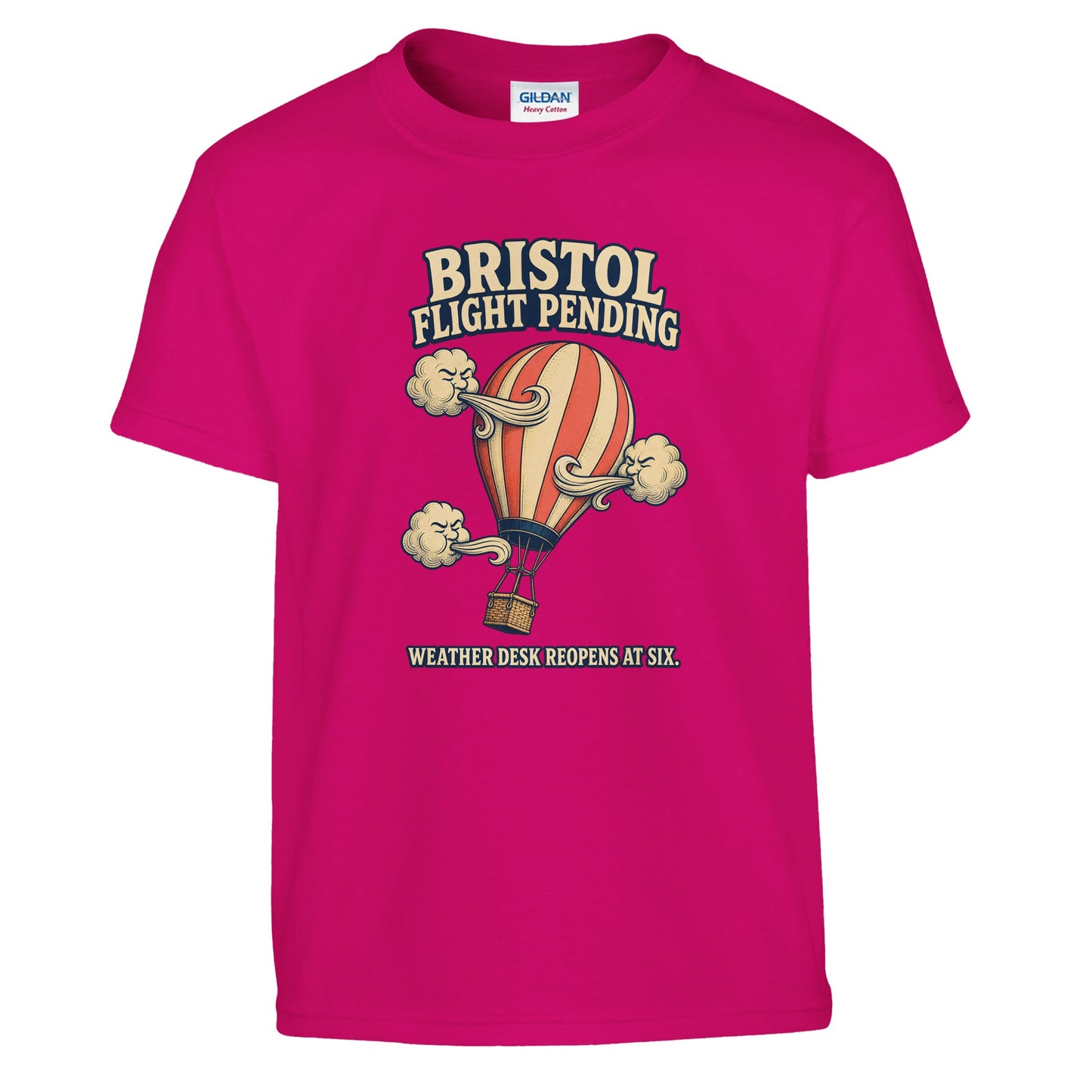 Bristol Flight Pending – Weather Desk Kids' T-shirt — product view 11