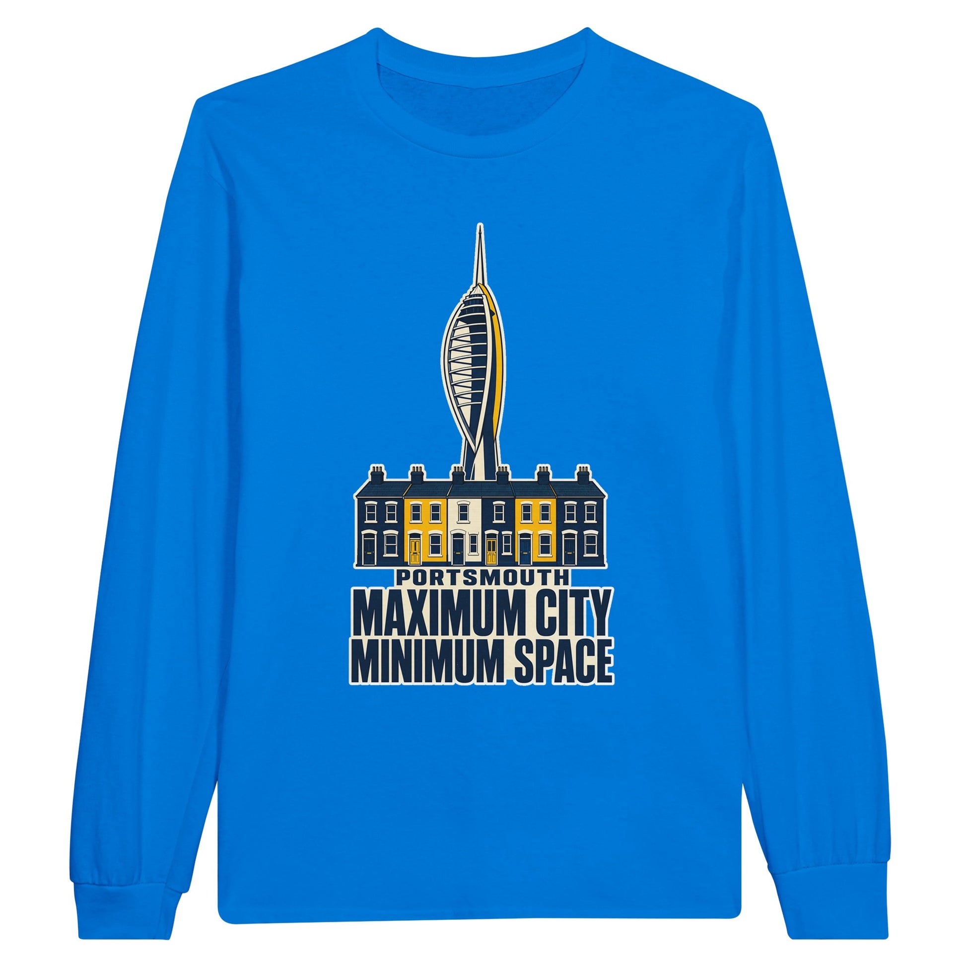 Portsmouth Maximum City Minimum Space Long-Sleeve T-shirt — product view 3