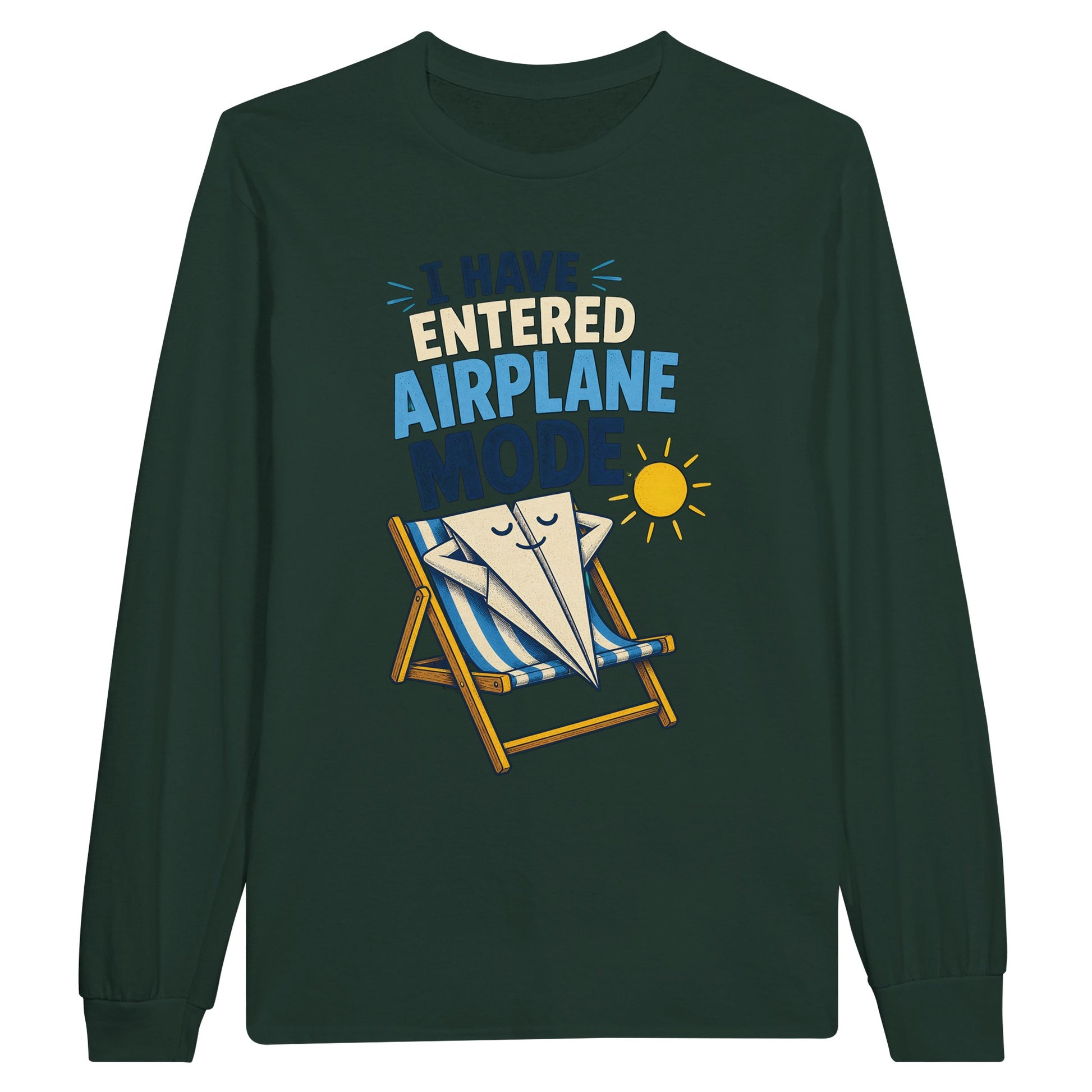 I Have Entered Airplane Mode Graphic Long-Sleeve T-shirt — product view 5