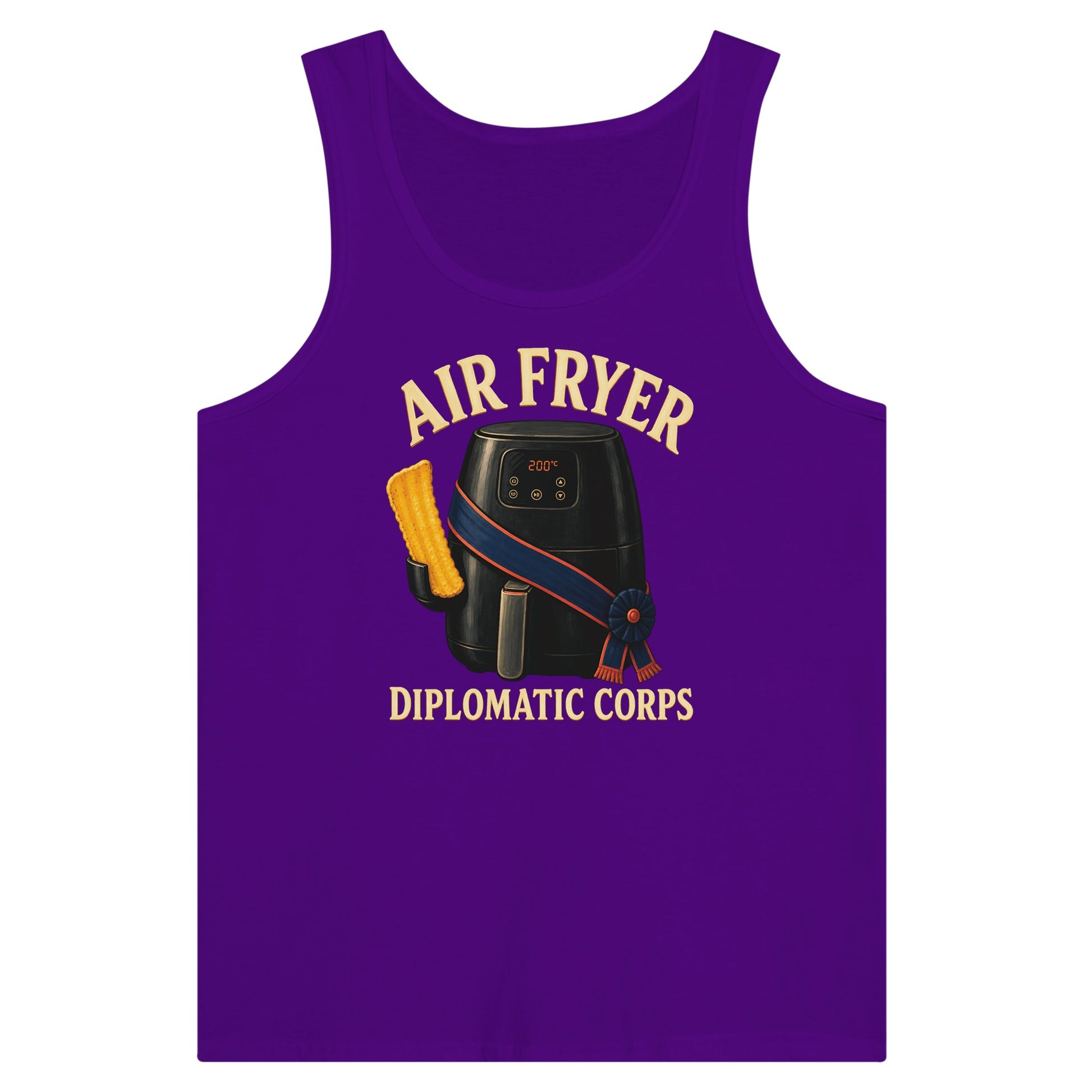 Air Fryer Diplomatic Corps Premium Unisex Tank Top — product view 6