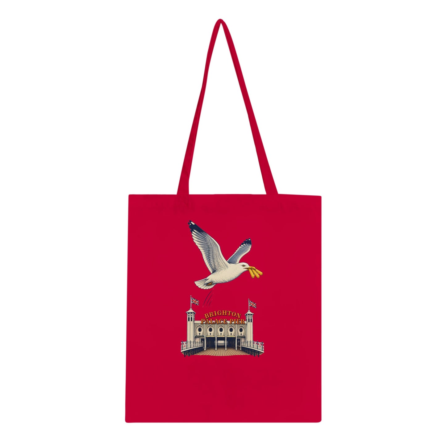 Brighton Palace Pier Chip Heist Tote Bag — product view 4