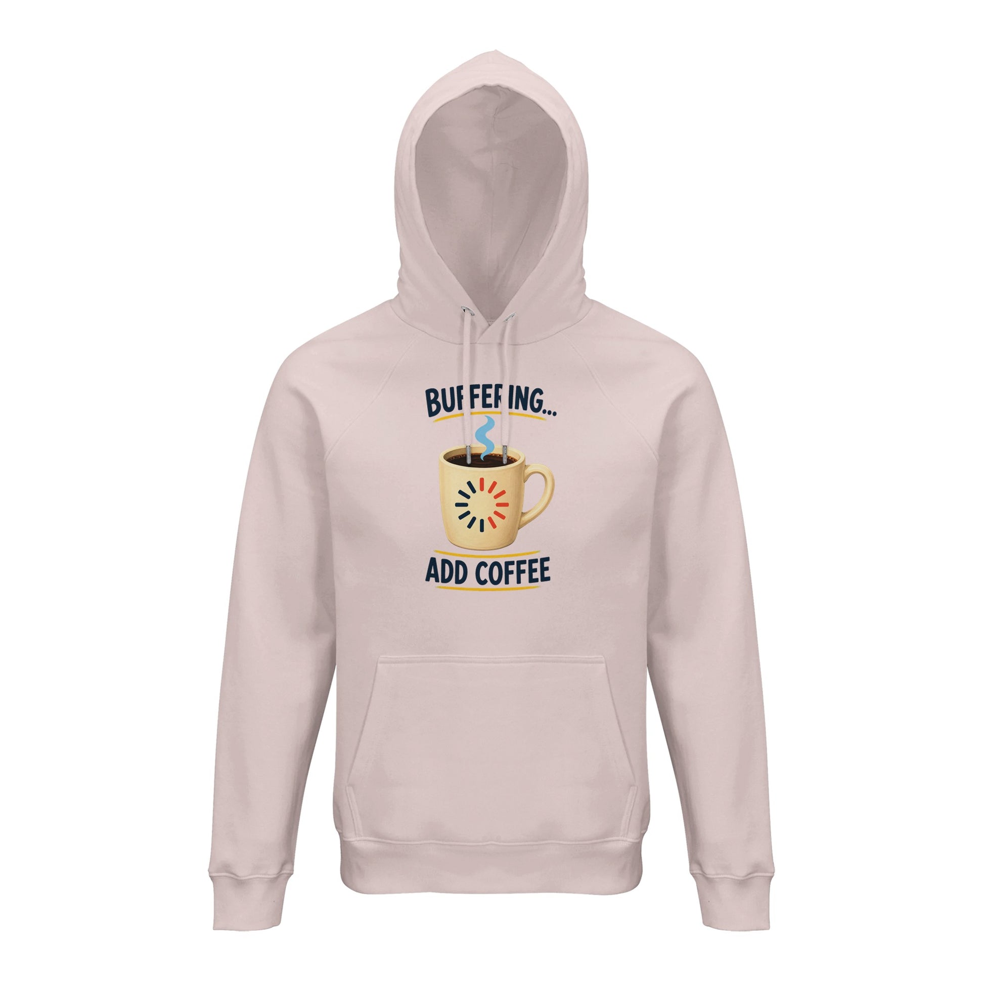 Buffering Brew — Add Coffee Tech Graphic Hoodie — product view 2