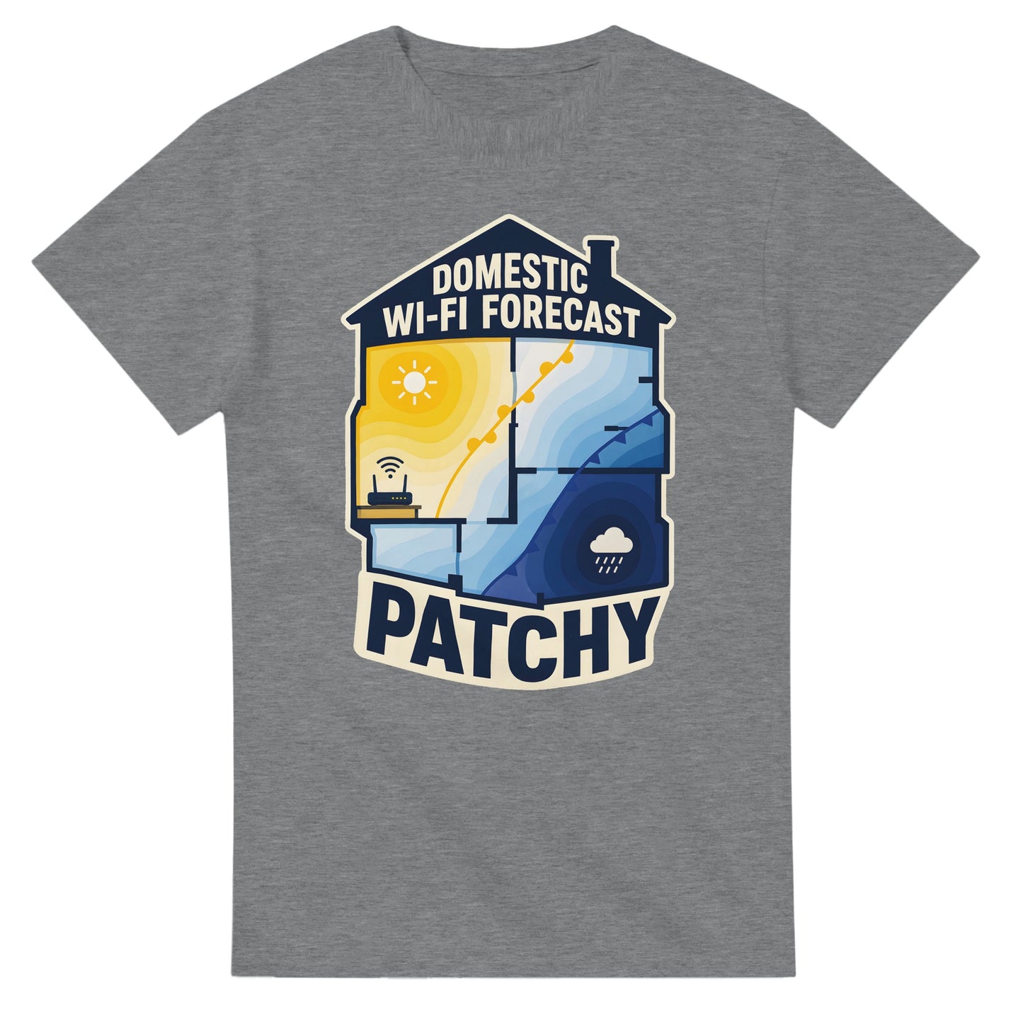 Domestic Wi-Fi Forecast Patchy T-shirt — product view 12