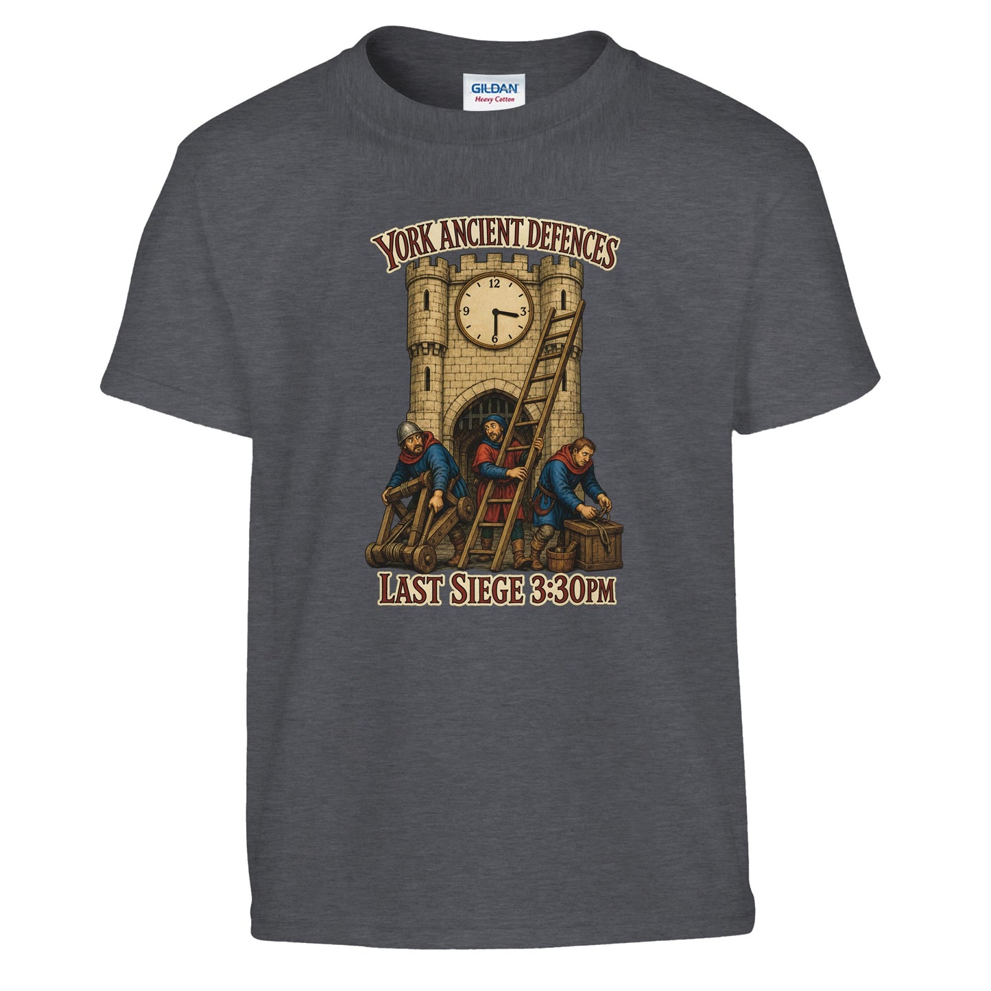 York Ancient Defences – Last Siege 3:30pm Kids' T-shirt — product view 12