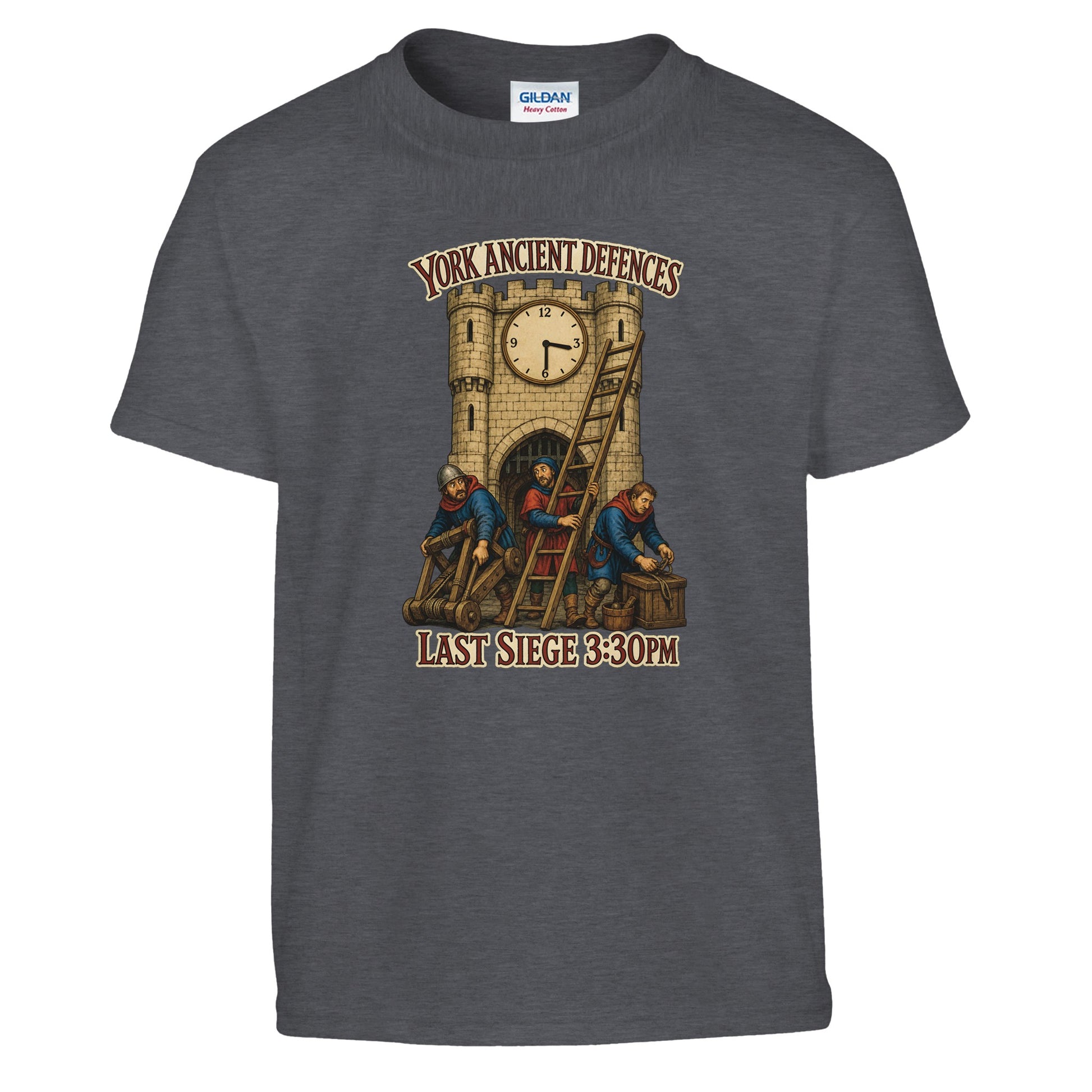 York Ancient Defences – Last Siege 3:30pm Kids' T-shirt — product view 12