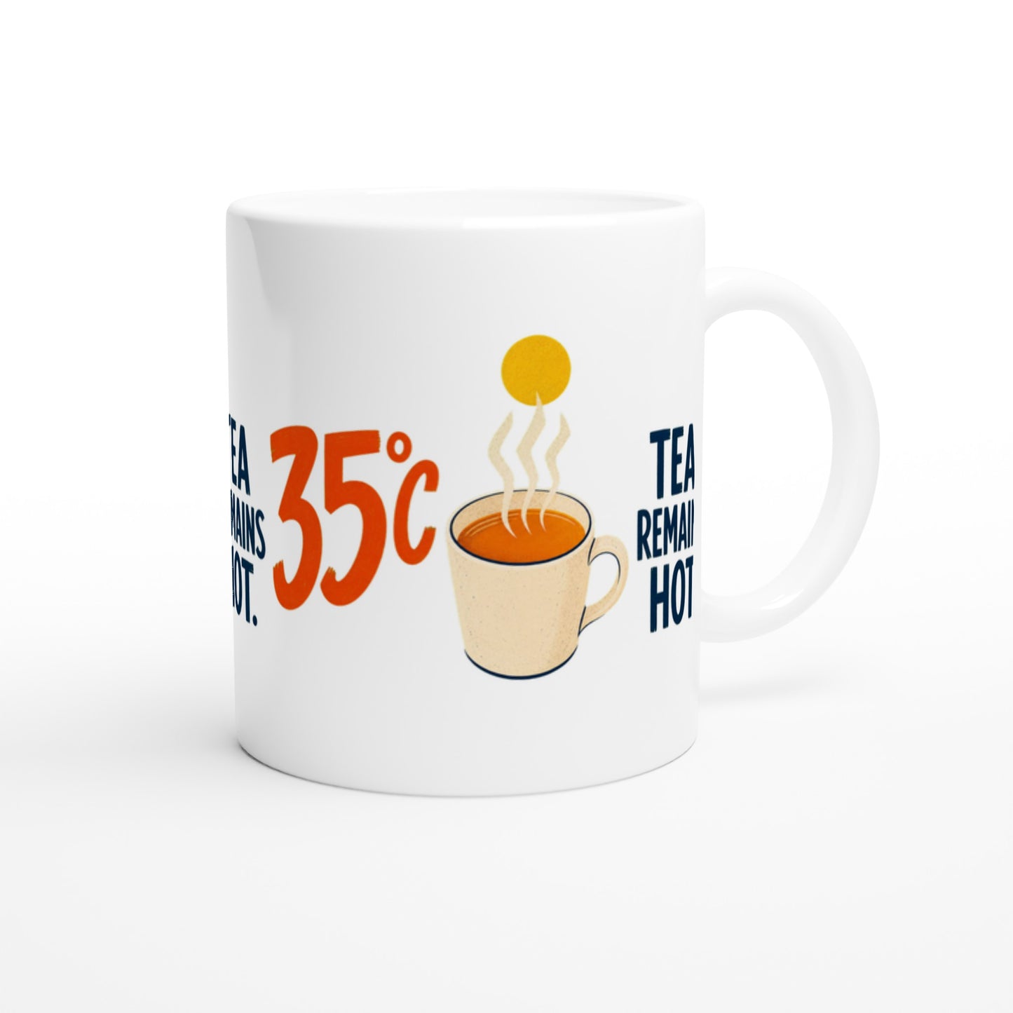 35°C — Tea Remains Hot Mug — product view 1