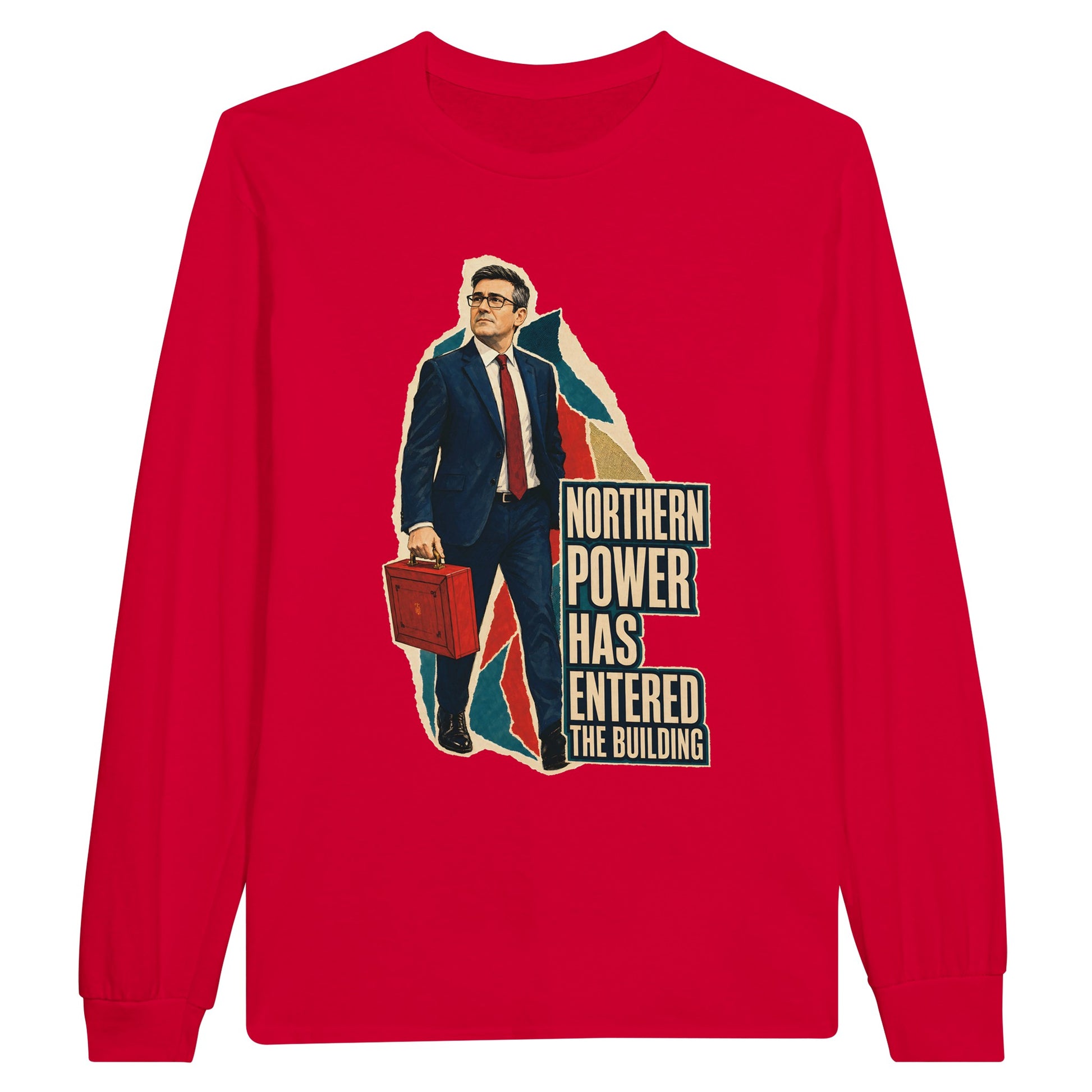 Northern Power Has Entered the Building Tote Bag Long-Sleeve T-shirt — product view 9