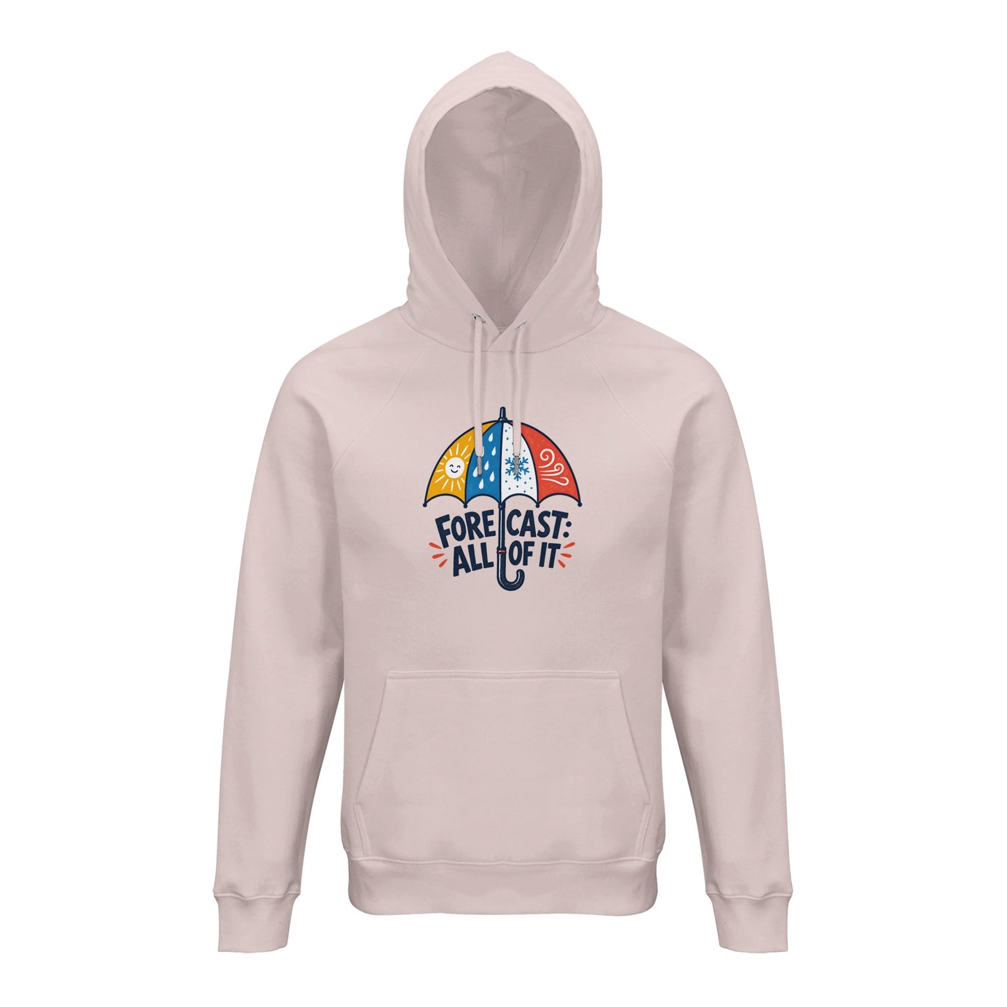 Forecast: All of It British Weather Graphic Hoodie — product view 2