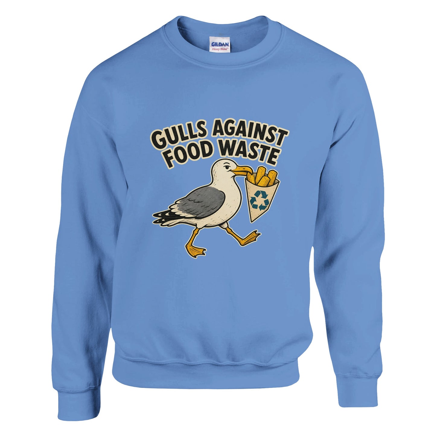 Gulls Against Food Waste Graphic Sweatshirt — product view 12