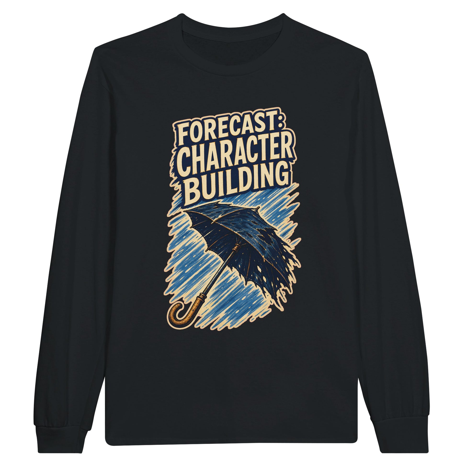Forecast: Character Building – British Weather Long-Sleeve T-shirt — product view 7