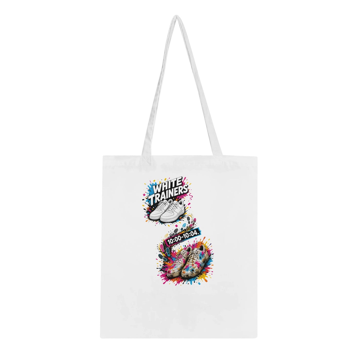 White Trainers: 10:00–10:04 Tote Bag — product view 5