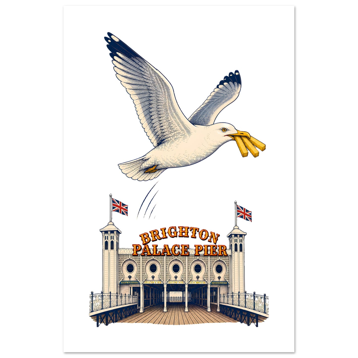 Brighton Palace Pier Chip Heist Poster — product view 6