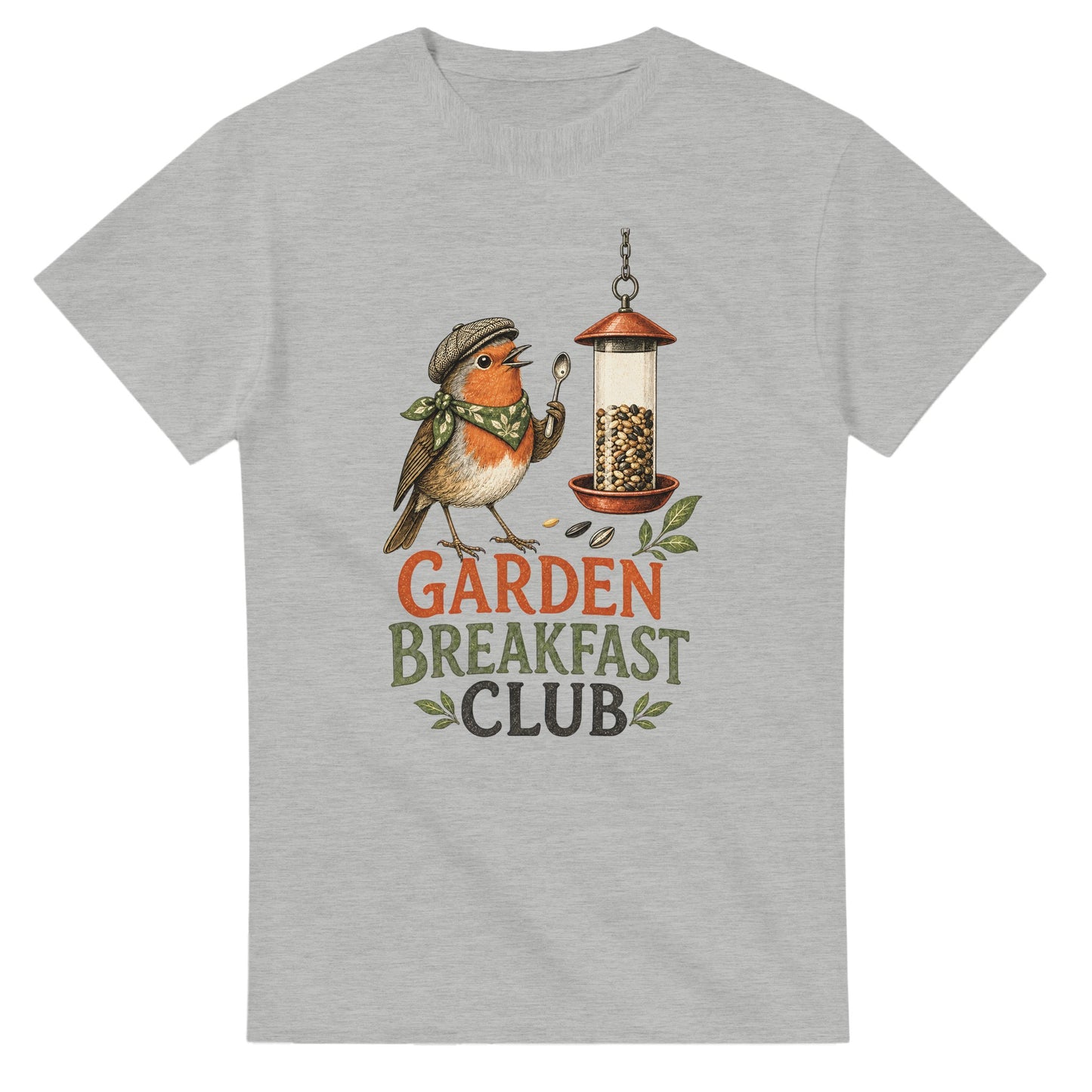 Garden Breakfast Club Robin Graphic T-shirt — product view 2