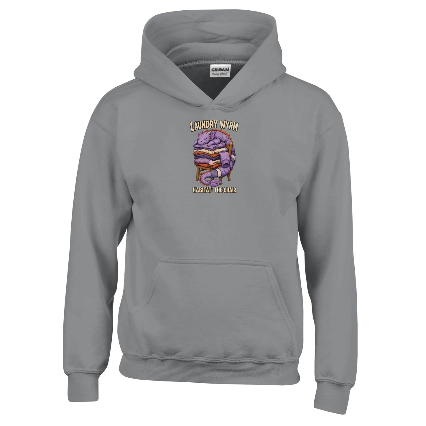 Laundry Wyrm – Habitat: The Chair Kids' Hoodie — product view 13