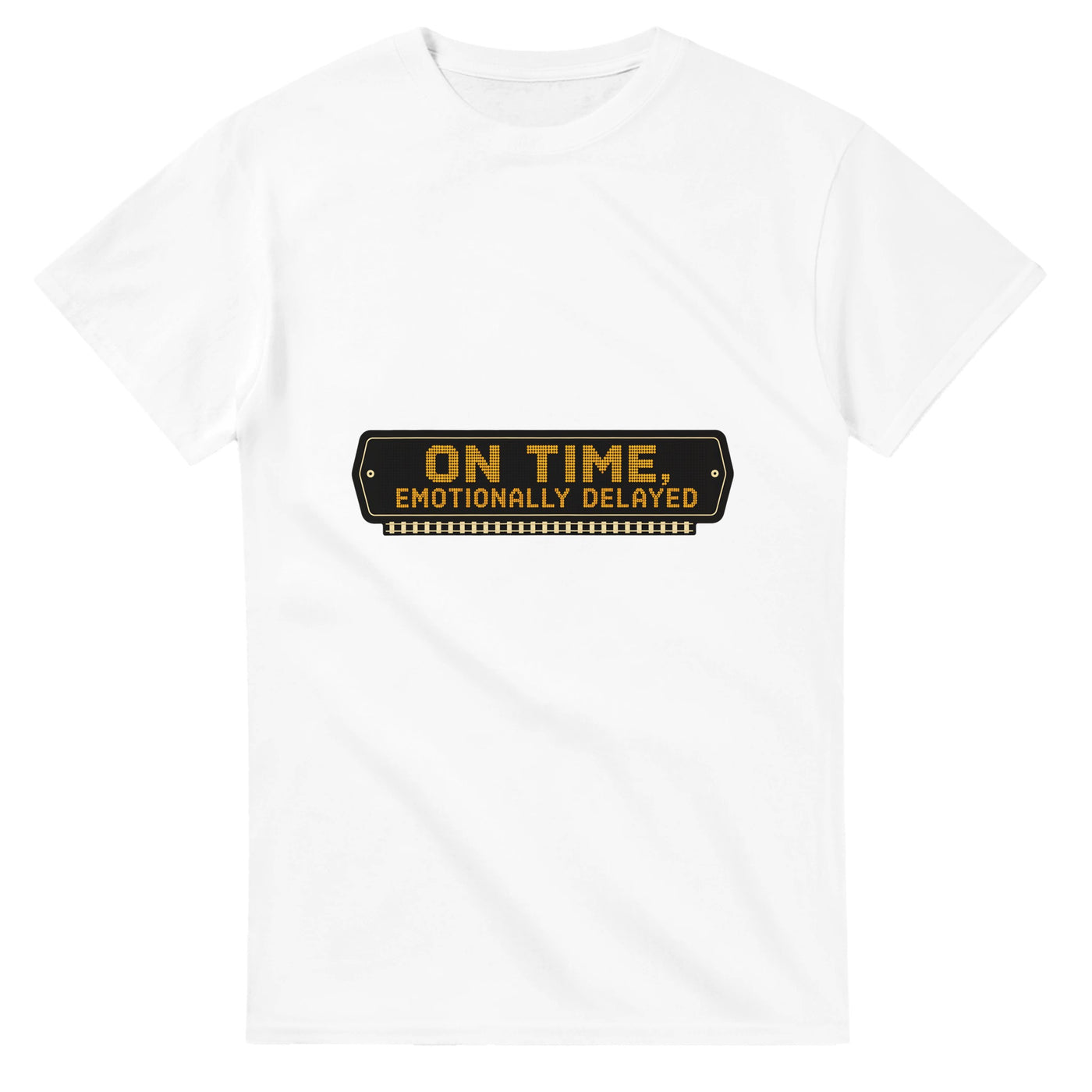 On Time, Emotionally Delayed Rail Graphic