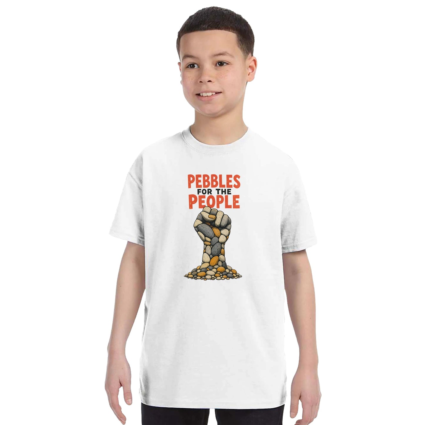 Pebbles for the People Graphic Kids' T-shirt — product view 16