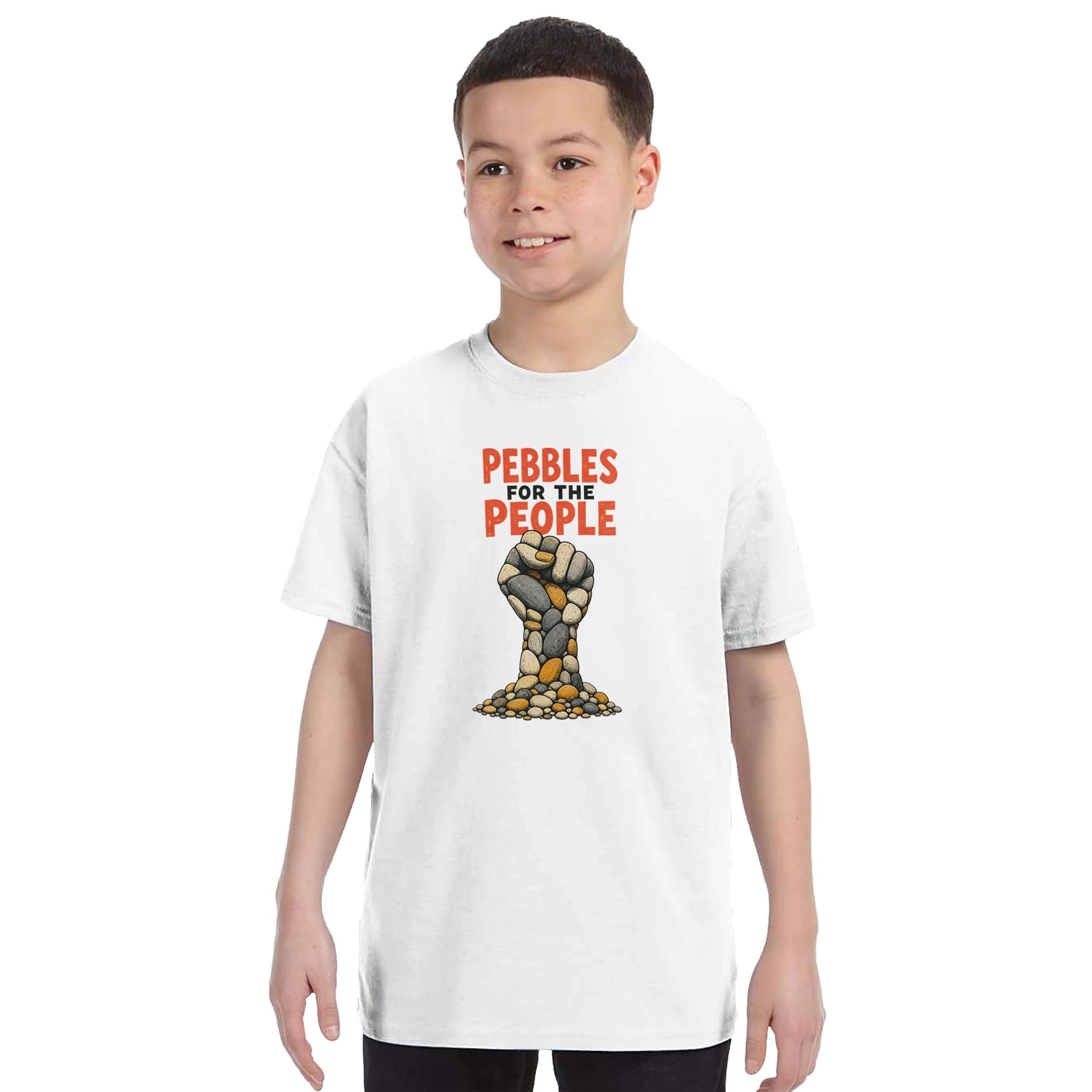 Pebbles for the People Graphic Kids' T-shirt — product view 16