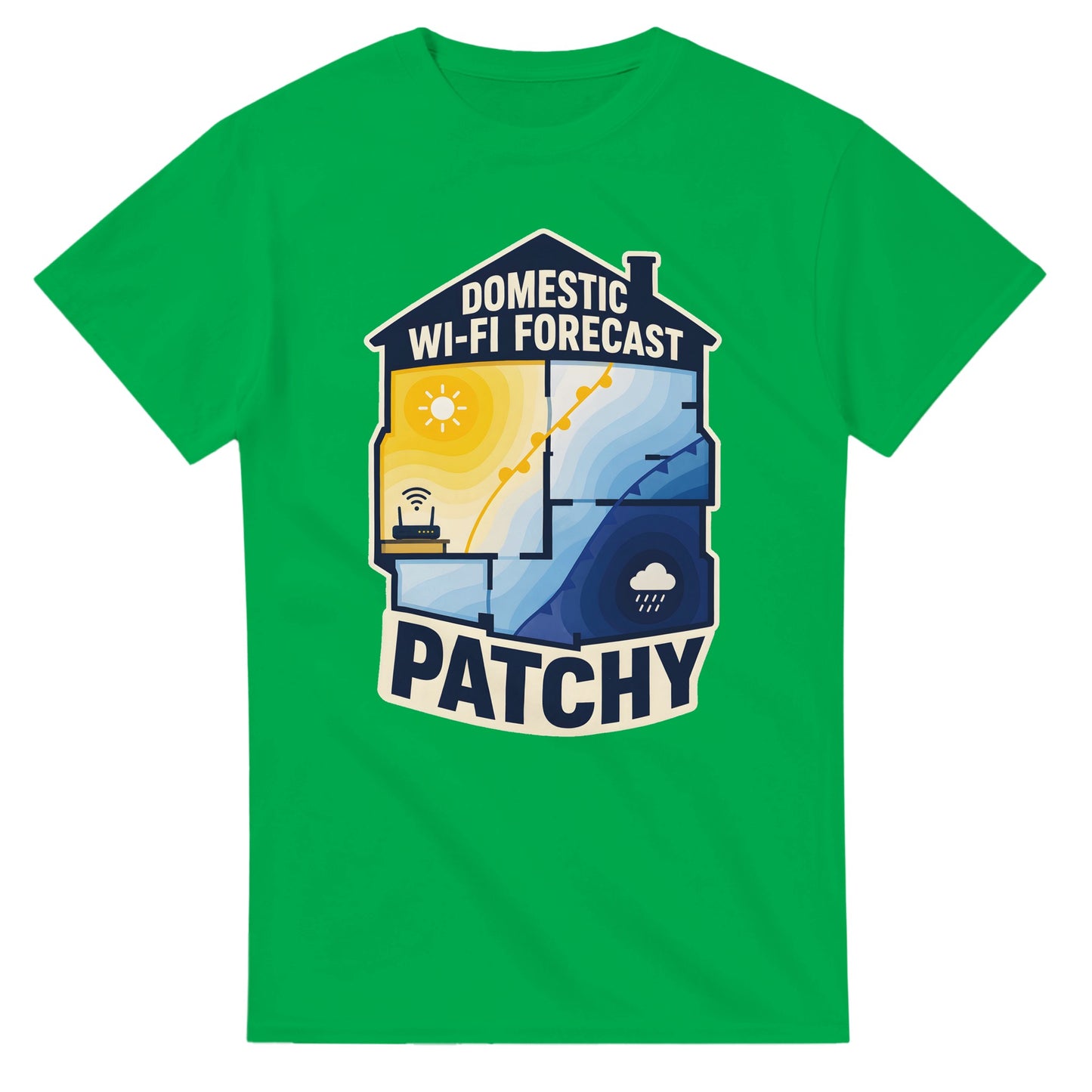 Domestic Wi-Fi Forecast Patchy T-shirt — product view 11