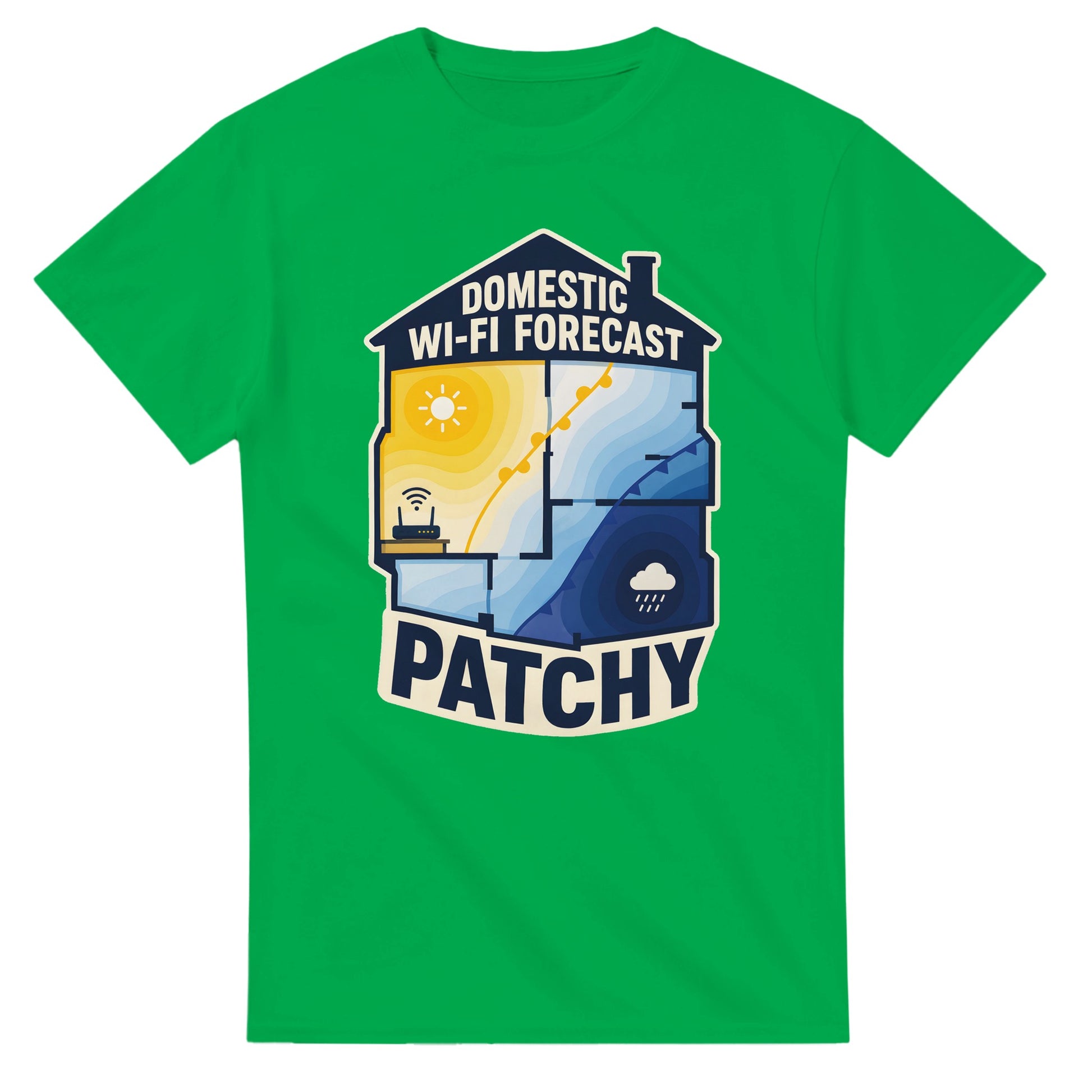 Domestic Wi-Fi Forecast Patchy T-shirt — product view 11
