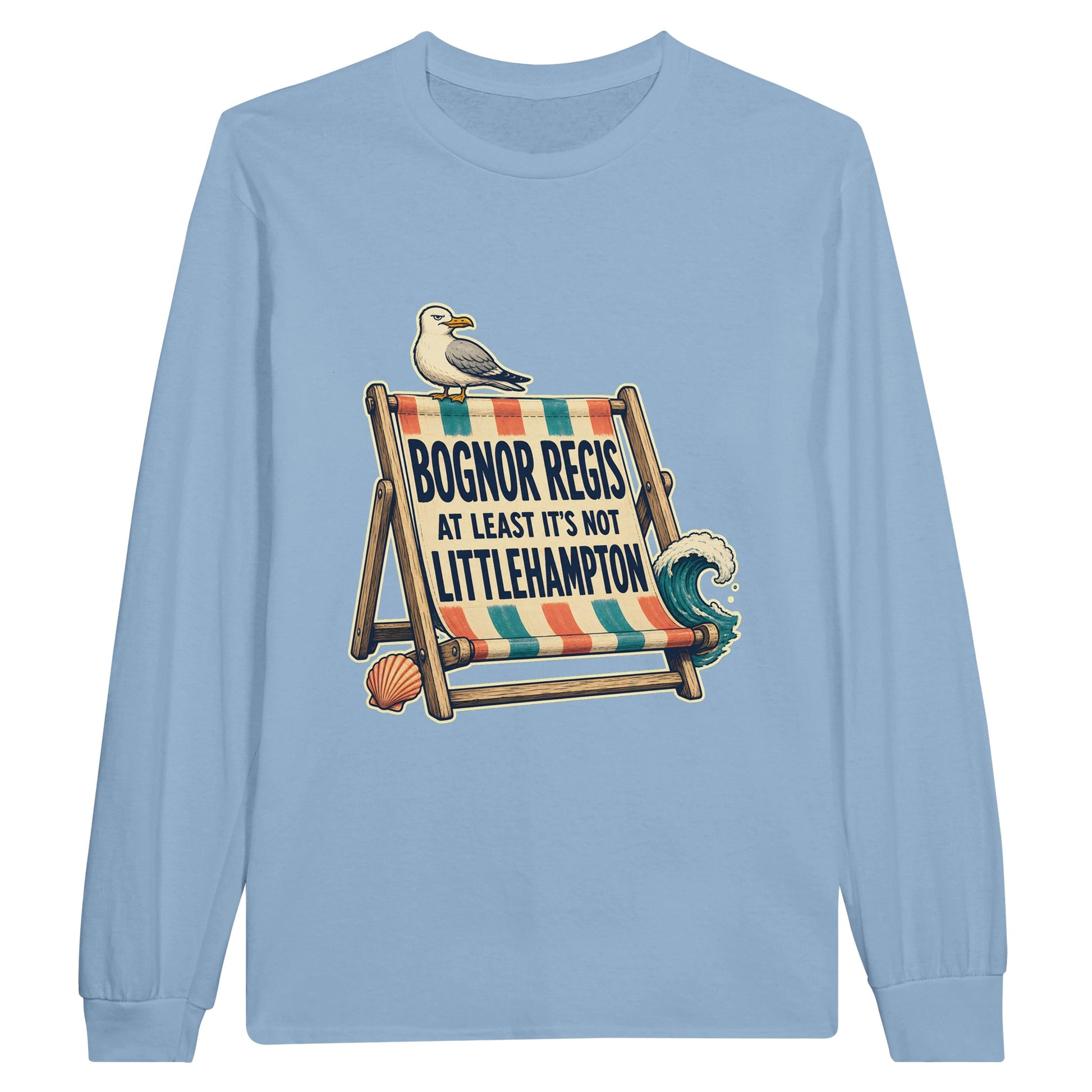 Bognor Regis — At Least It's Not Littlehampton Long-Sleeve T-shirt — product view 8