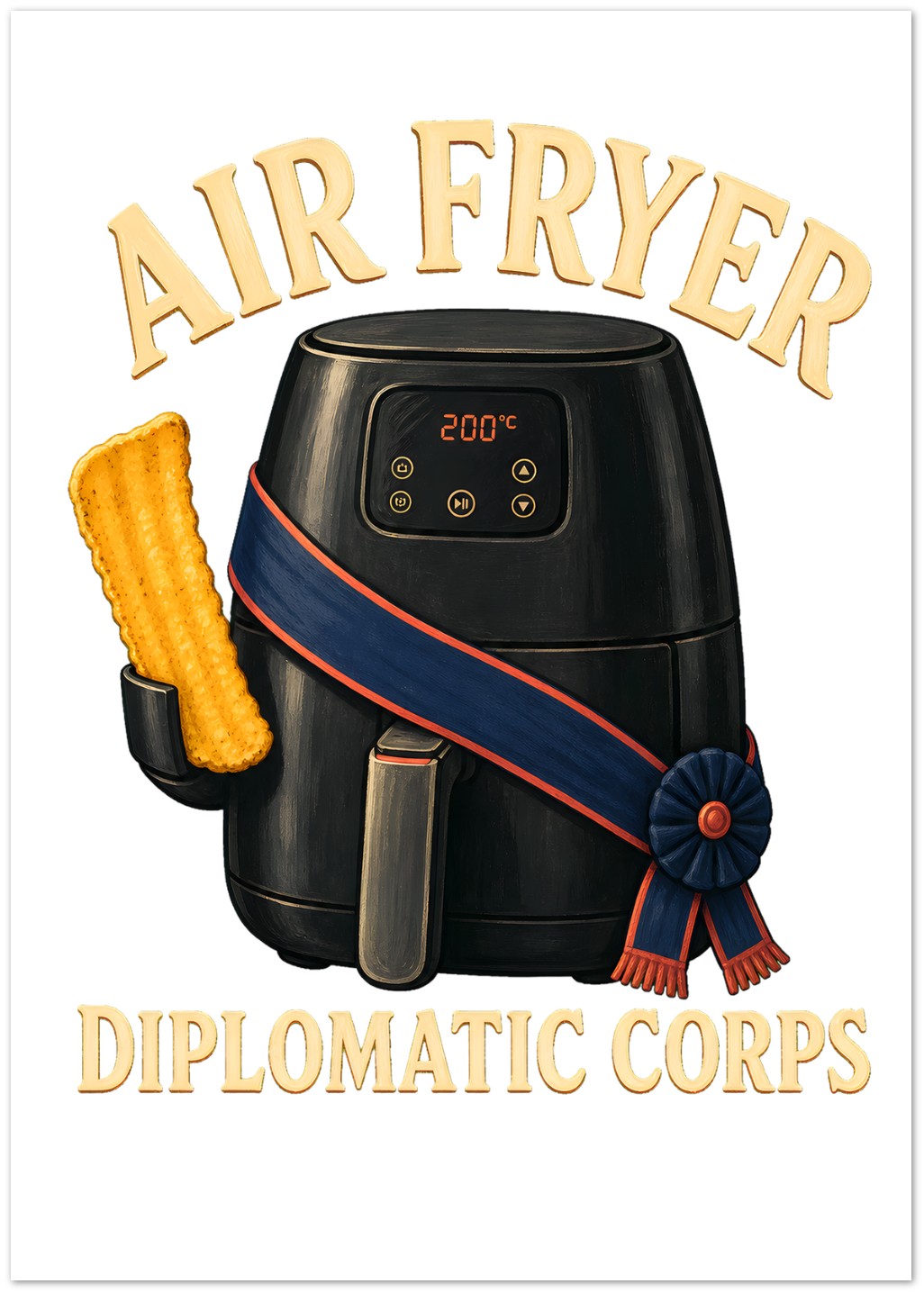 Air Fryer Diplomatic Corps Greeting Card Pack — product view 1