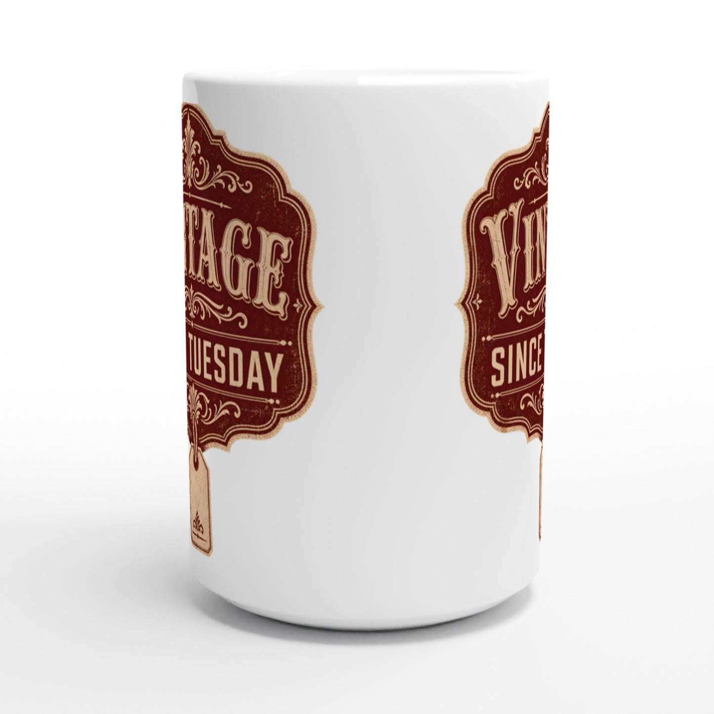 Vintage Since Tuesday Large Mug — product view 2
