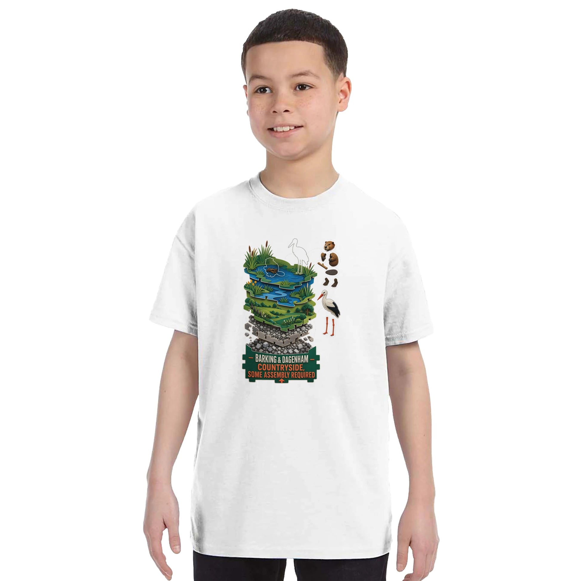 Barking & Dagenham Countryside Kids' T-shirt — product view 16