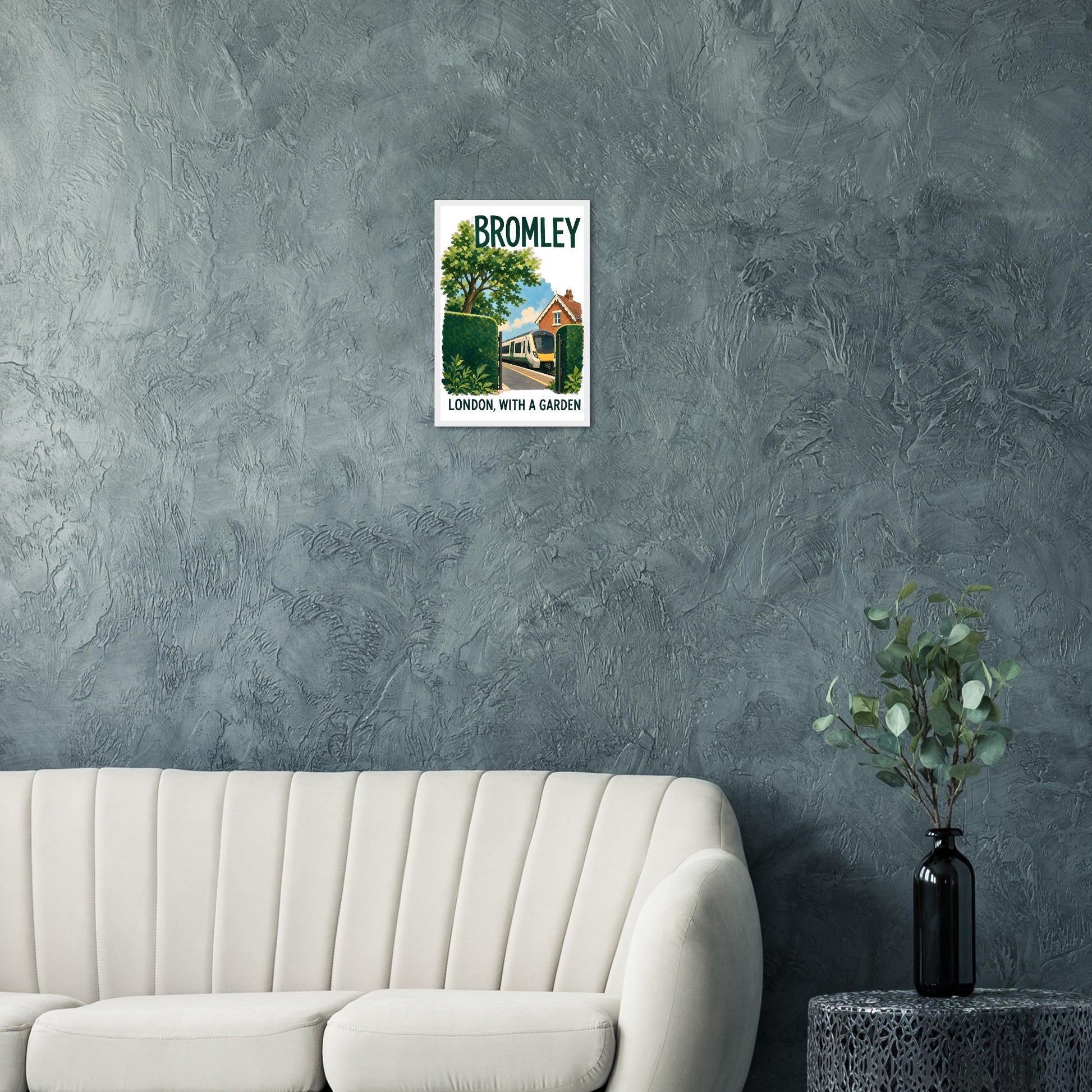 Bromley: London with a Garden Framed Wall Art — product view 12