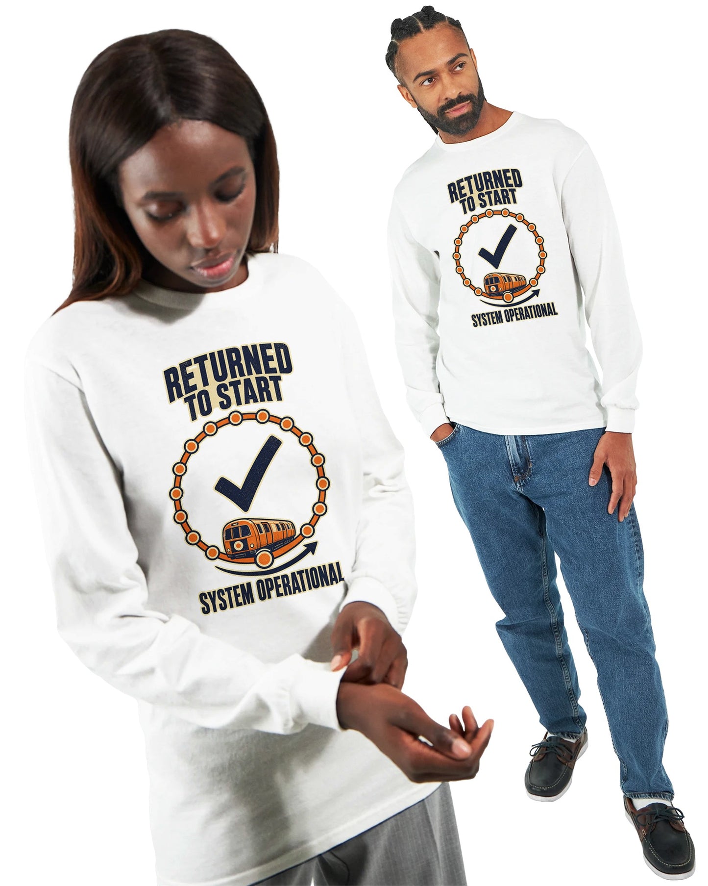 Glasgow Subway: System Operational Long-Sleeve T-shirt — product view 15