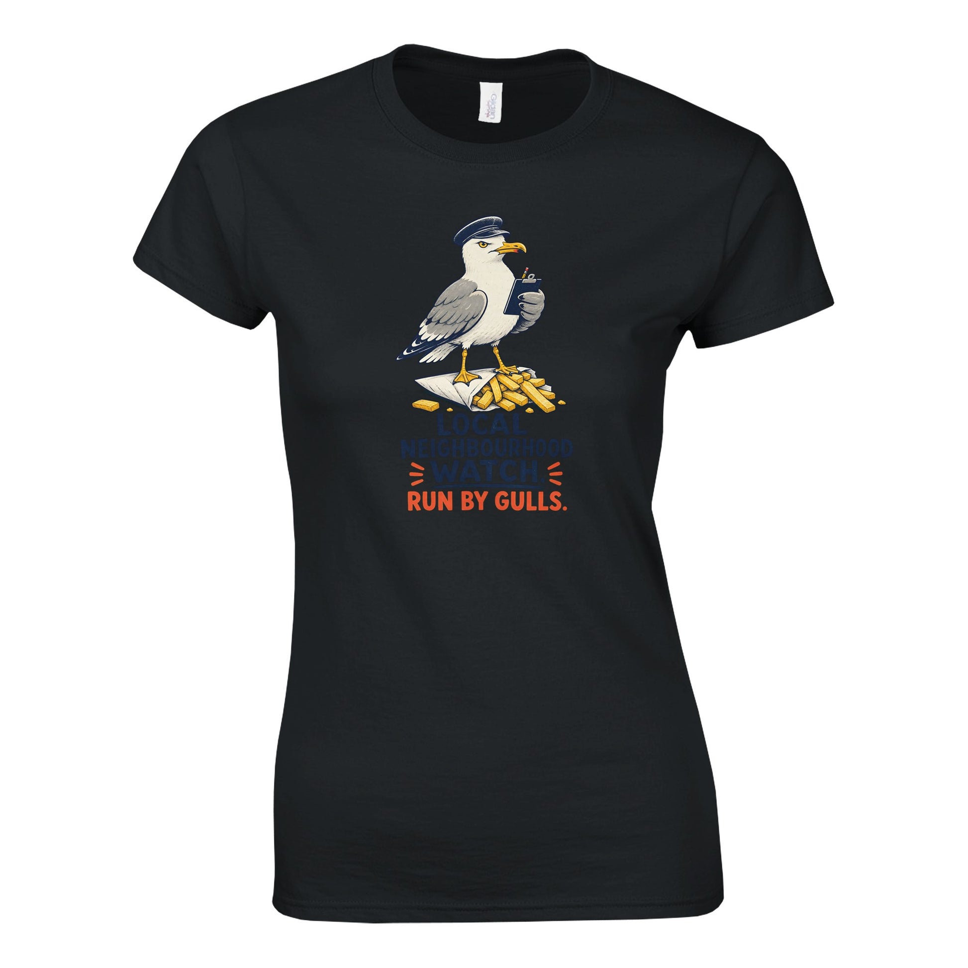 Local Neighbourhood Watch: Run by Gulls Women's T-shirt — product view 6