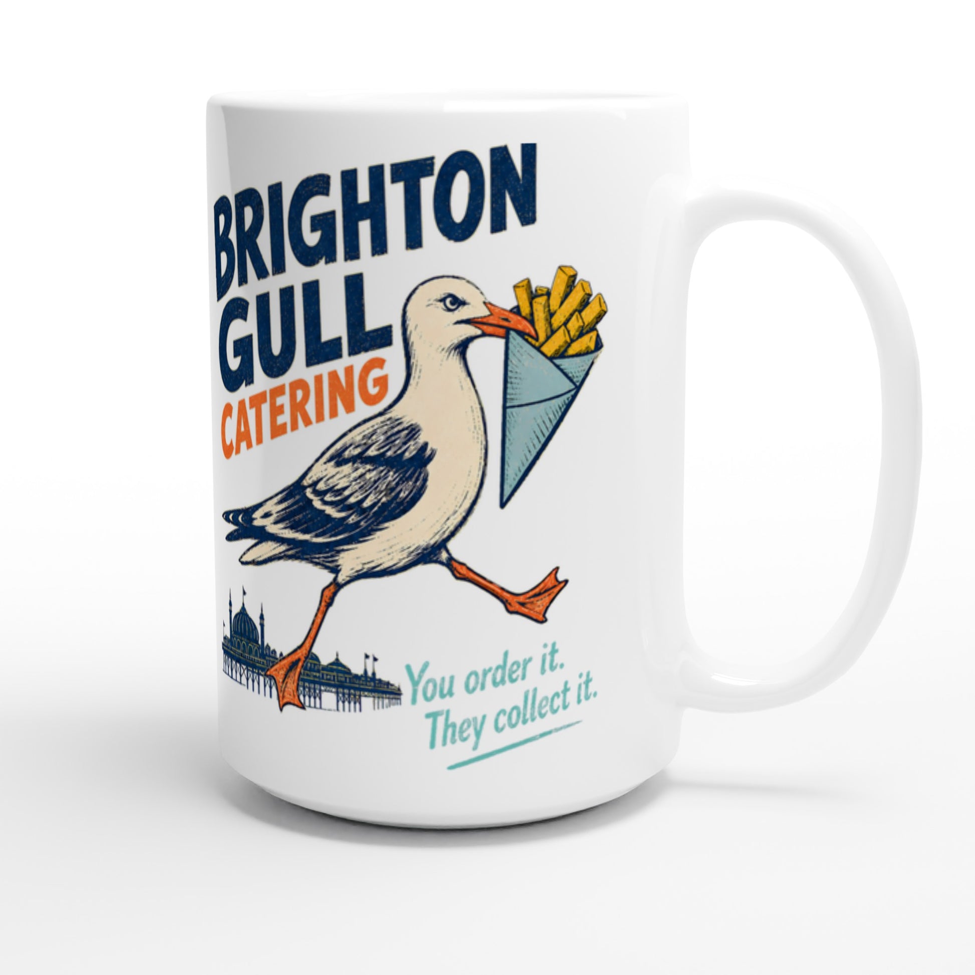 Brighton Gull Catering - You Order It, They Collect It Large Mug — product view 3
