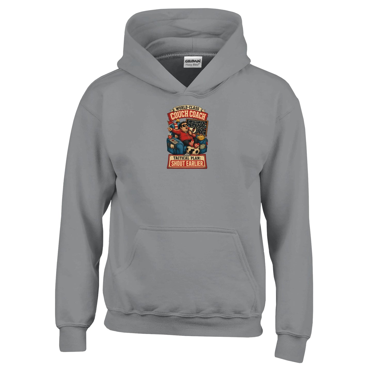 World-Class Couch Coach Kids' Hoodie — product view 13