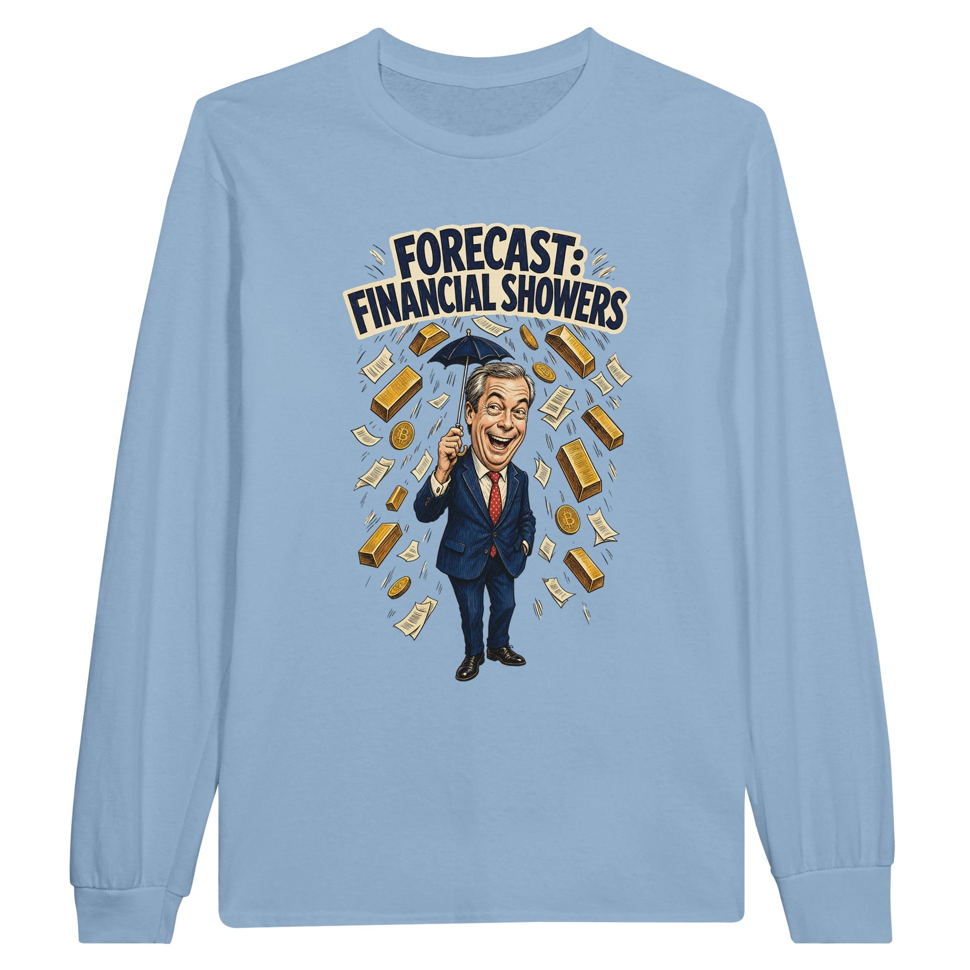 Forecast: Financial Showers Long-Sleeve T-shirt — product view 8