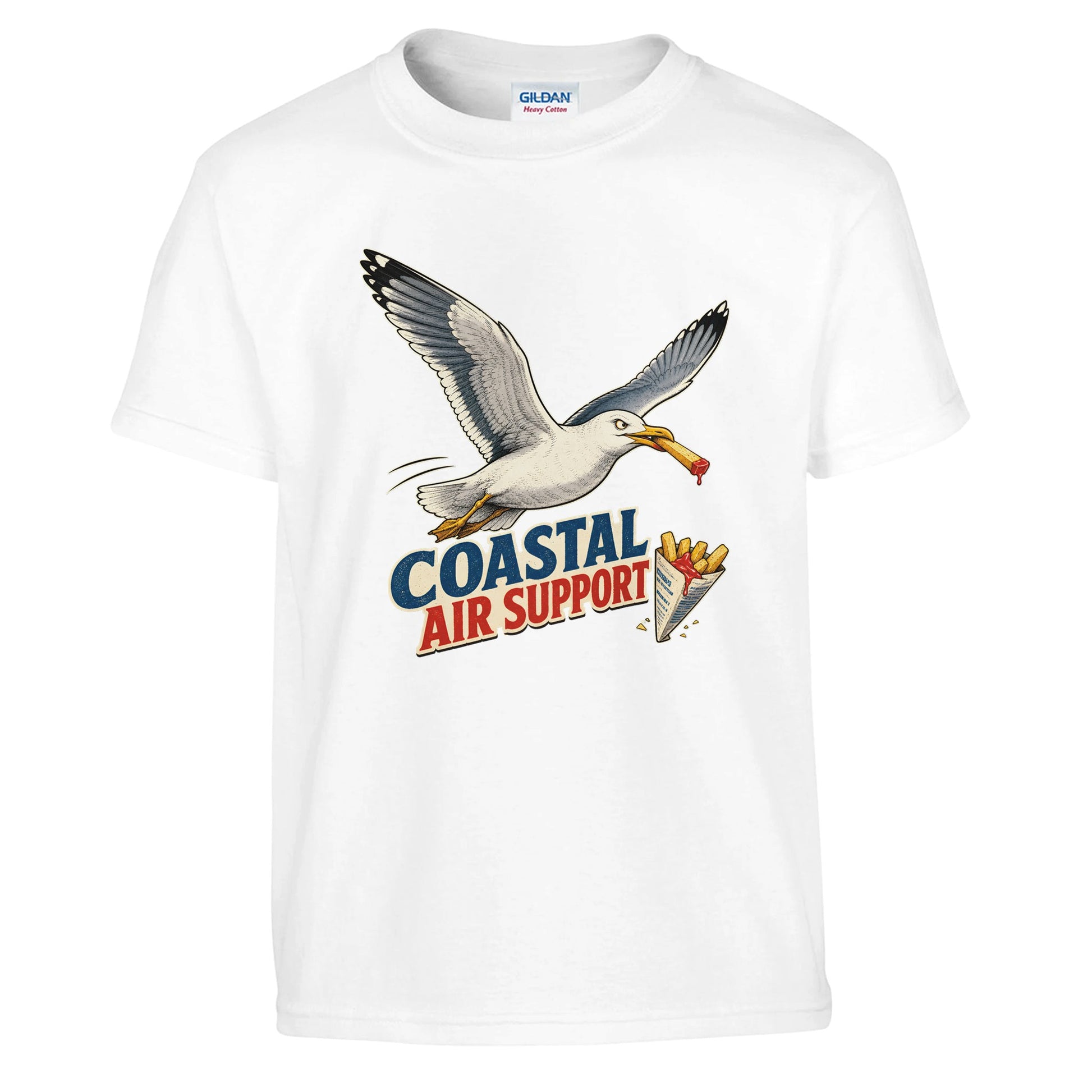 Coastal Air Support Seagull Graphic Kids' T-shirt — product view 1