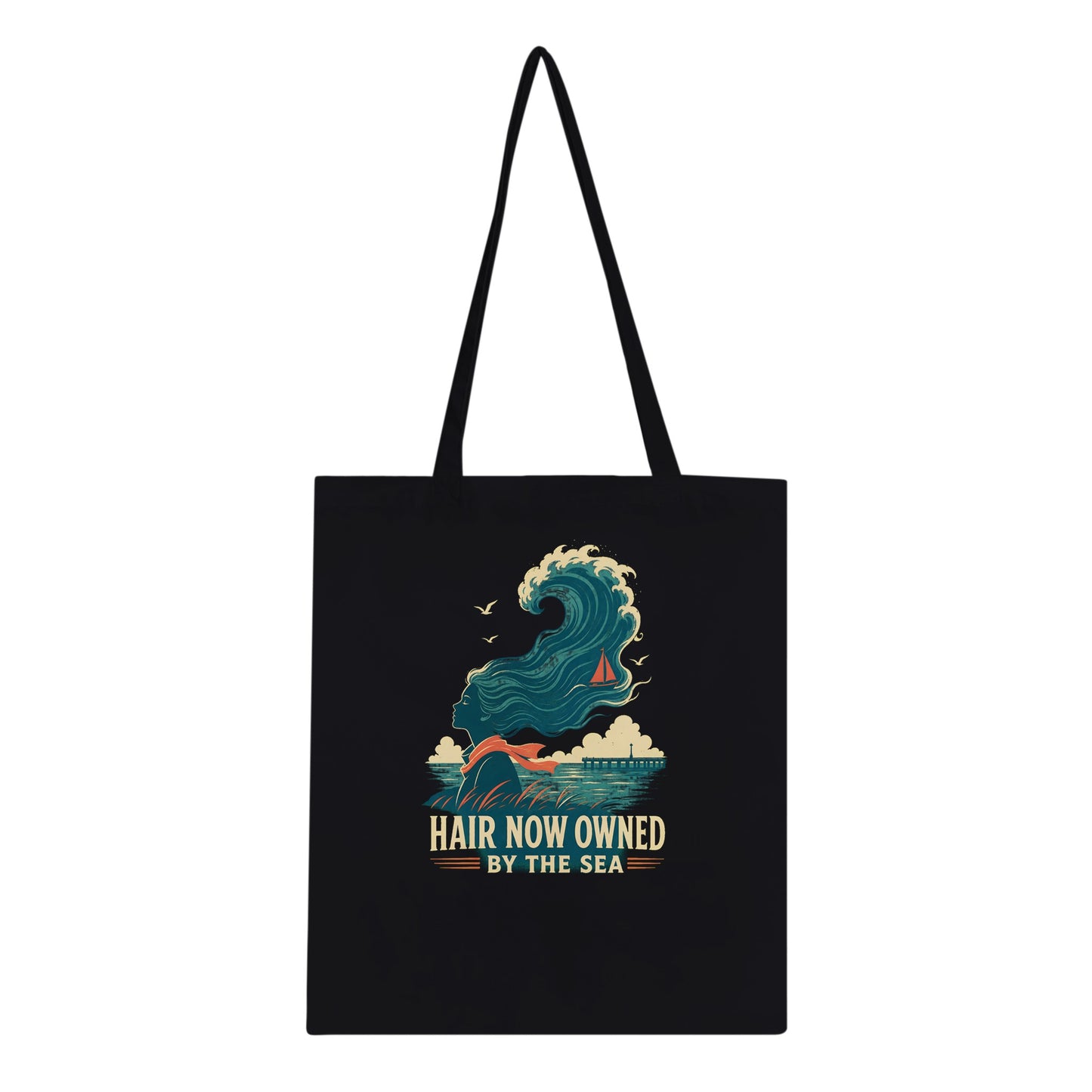 Hair Now Owned by the Sea Tote Bag — product view 3