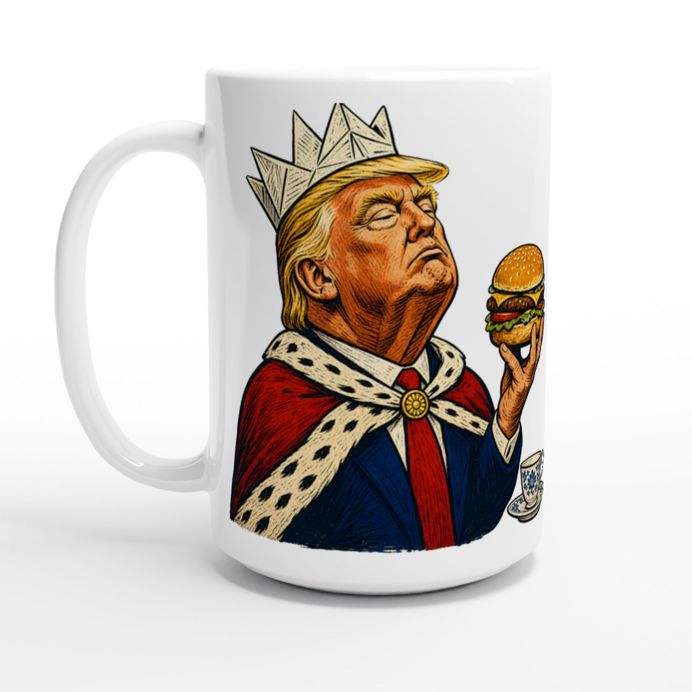 The Very Temporary Monarch — Trump Satire Large Mug
