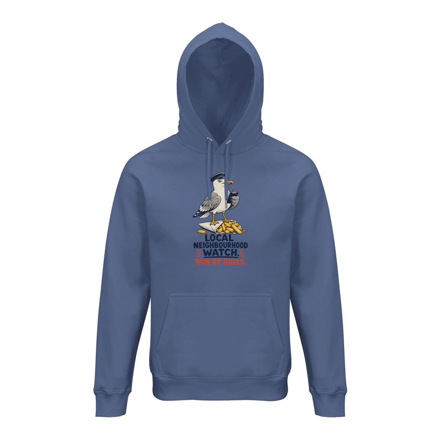 Local Neighbourhood Watch: Run by Gulls Hoodie — product view 3