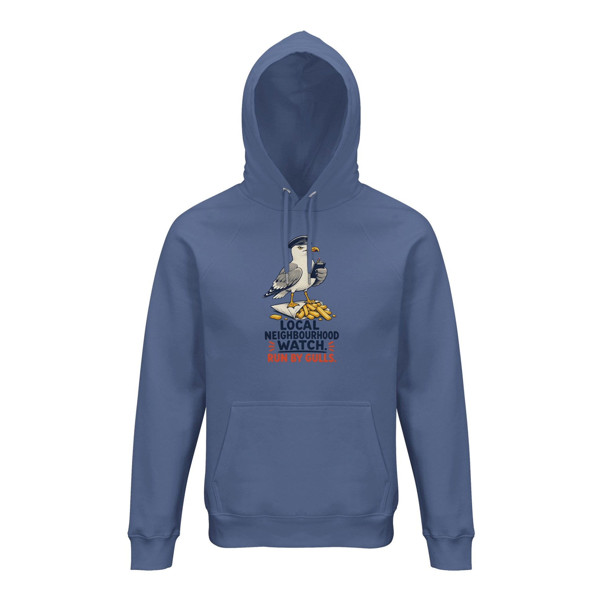 Local Neighbourhood Watch: Run by Gulls Hoodie — product view 3