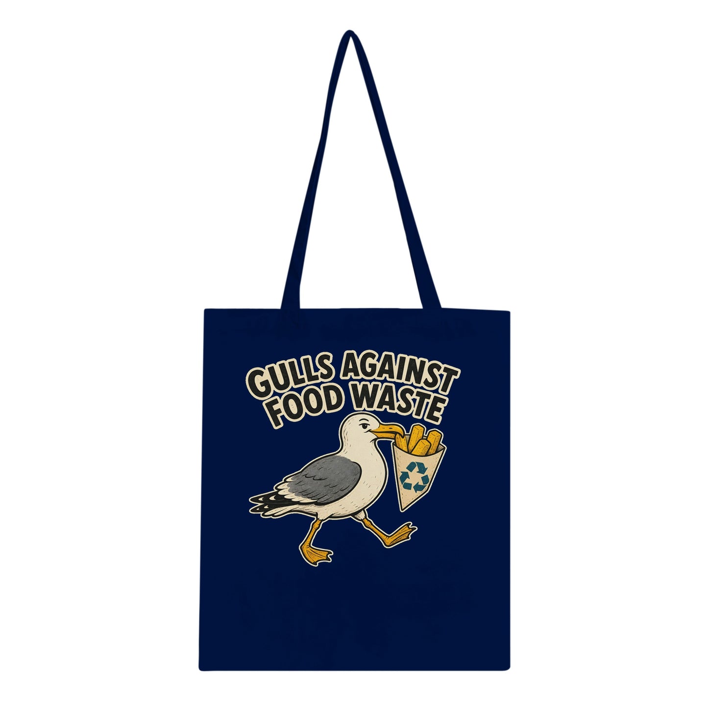 Gulls Against Food Waste Graphic Tote Bag — product view 2