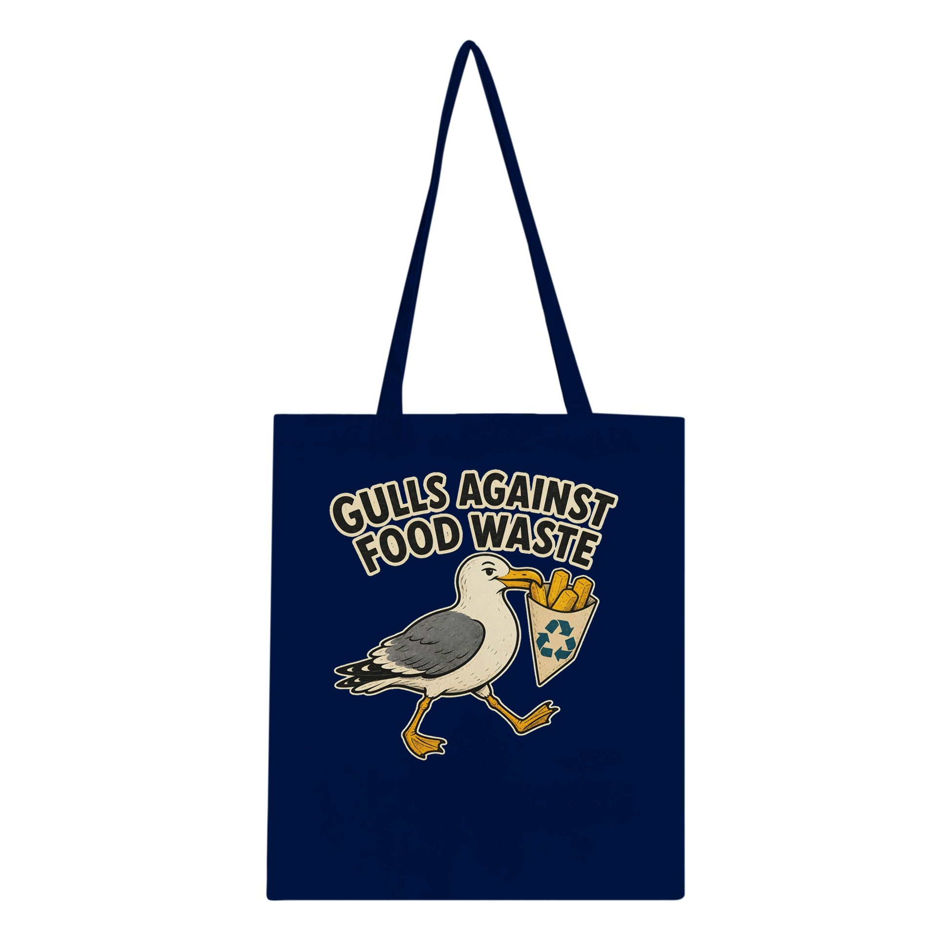 Gulls Against Food Waste Graphic Tote Bag — product view 3