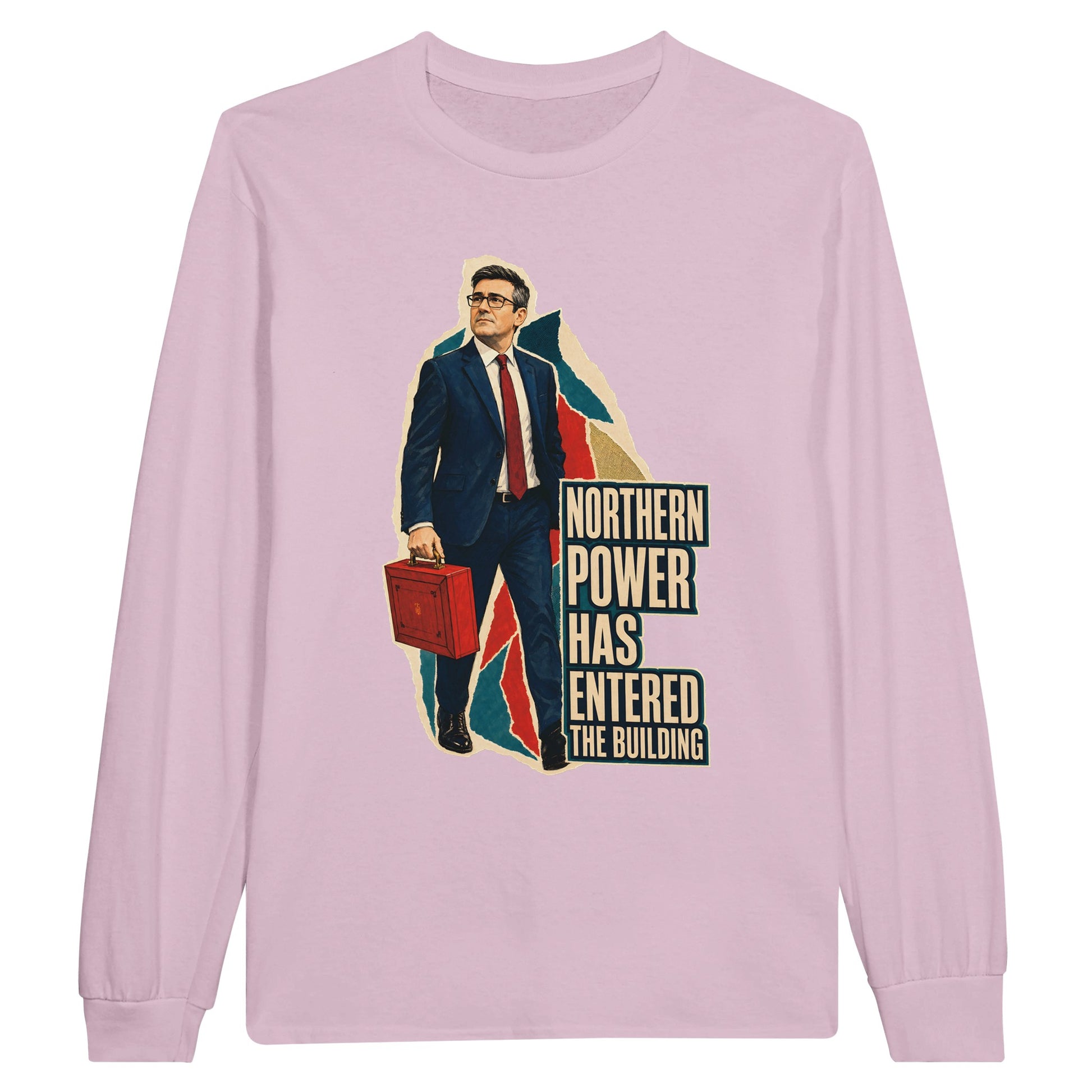 Northern Power Has Entered the Building Tote Bag Long-Sleeve T-shirt — product view 6