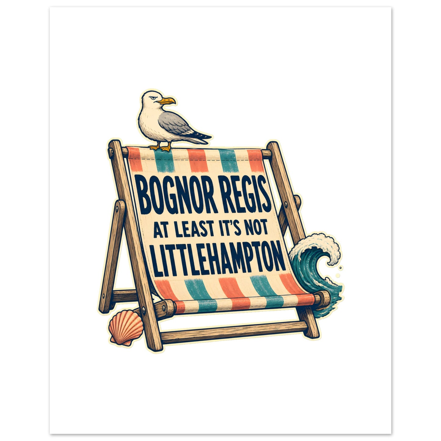 Bognor Regis — At Least It's Not Littlehampton Poster — product view 3