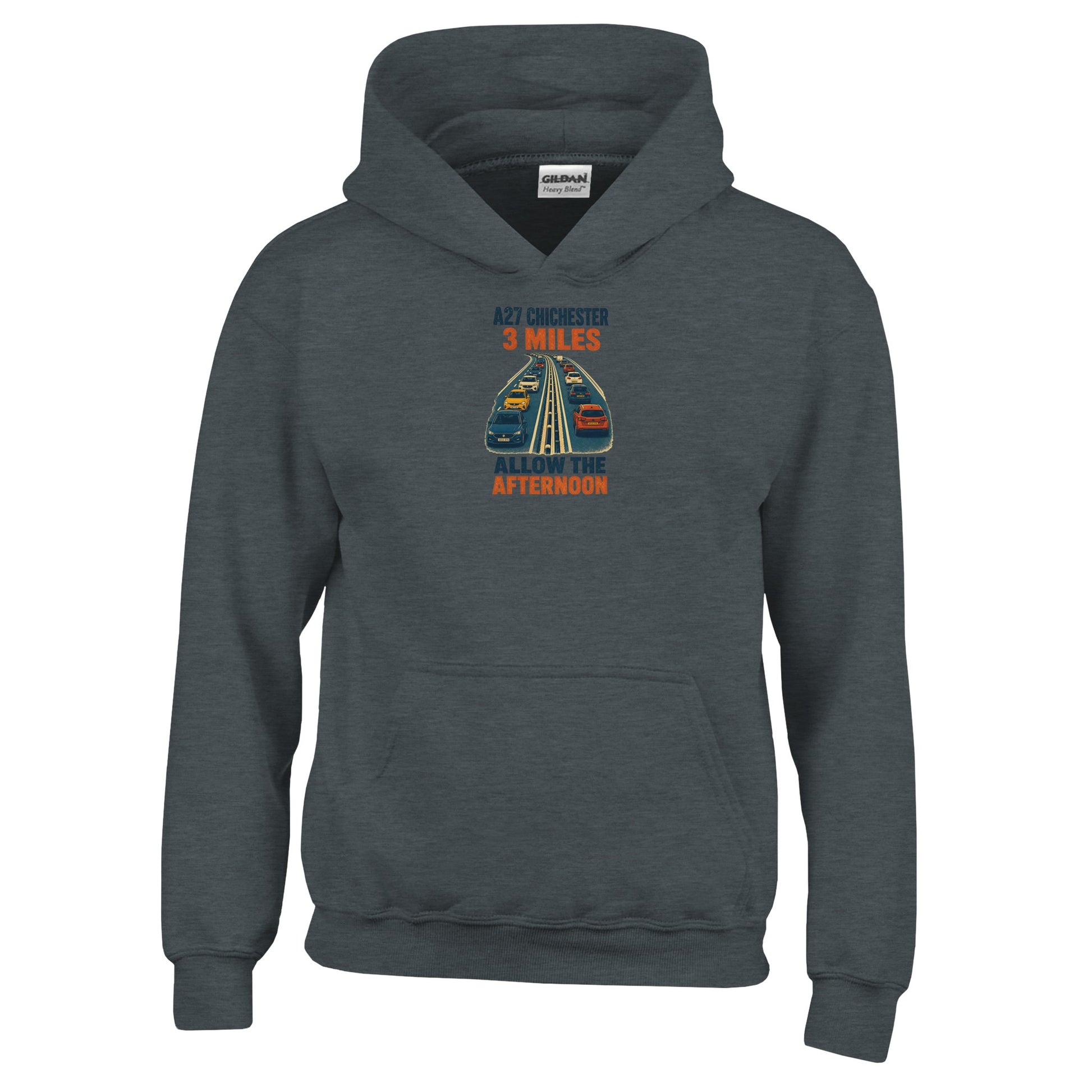 A27 Chichester – 3 Miles, Allow the Afternoon Kids' Hoodie — product view 9
