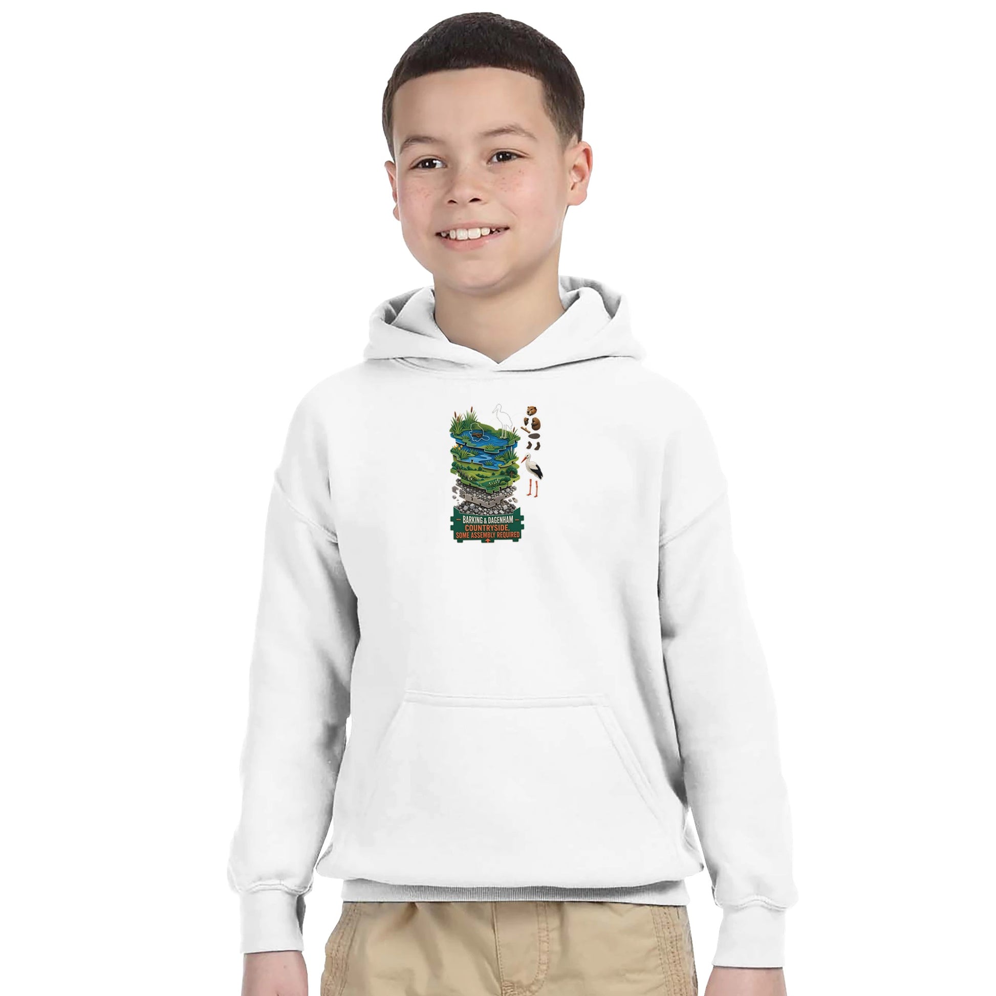 Barking & Dagenham Countryside Kids' Hoodie — product view 14