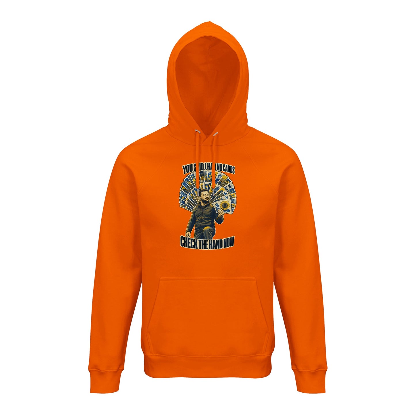 You Said I Had No Cards – Zelenskyy Satire Hoodie — product view 2