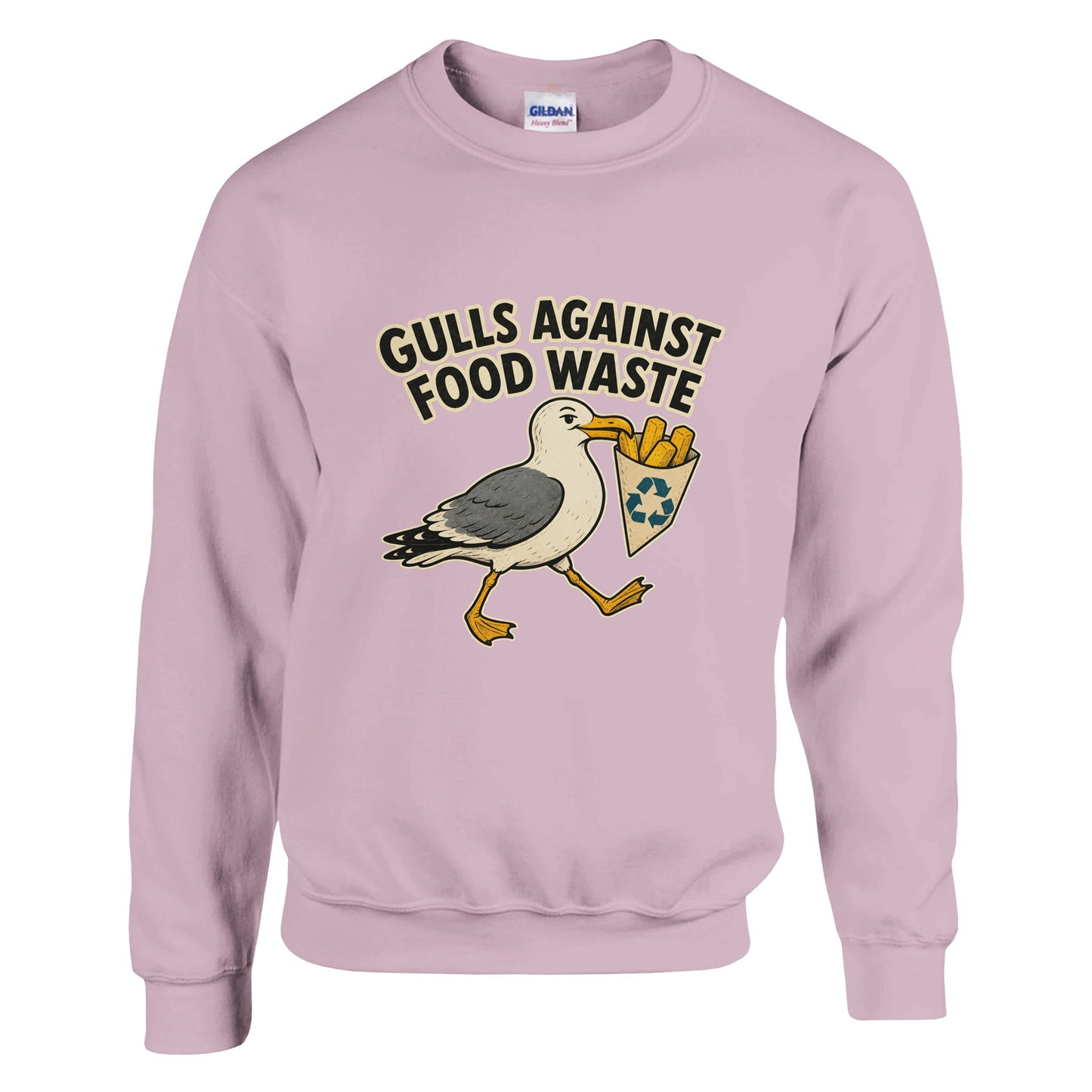 Gulls Against Food Waste Graphic Sweatshirt — product view 9