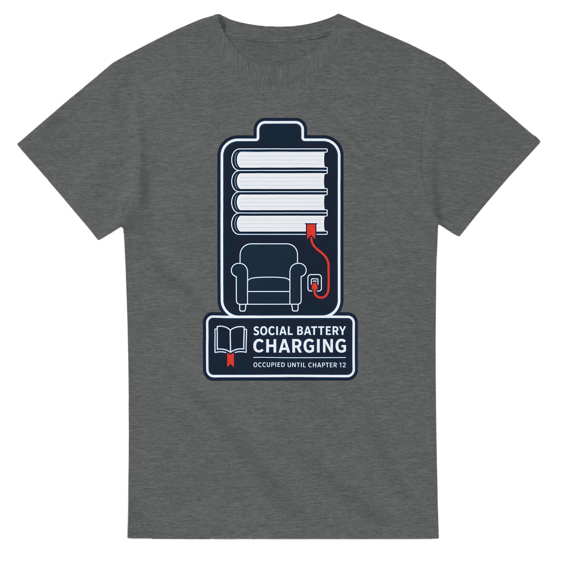 Social Battery Charging T-shirt — product view 3