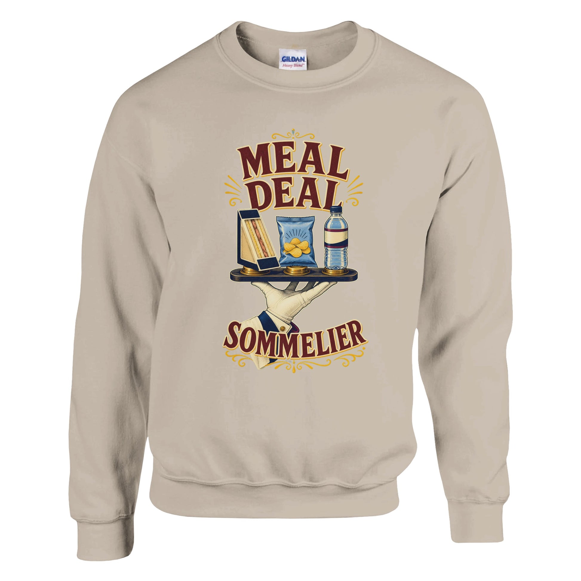 Meal Deal Sommelier British Lunch Design Sweatshirt — product view 6