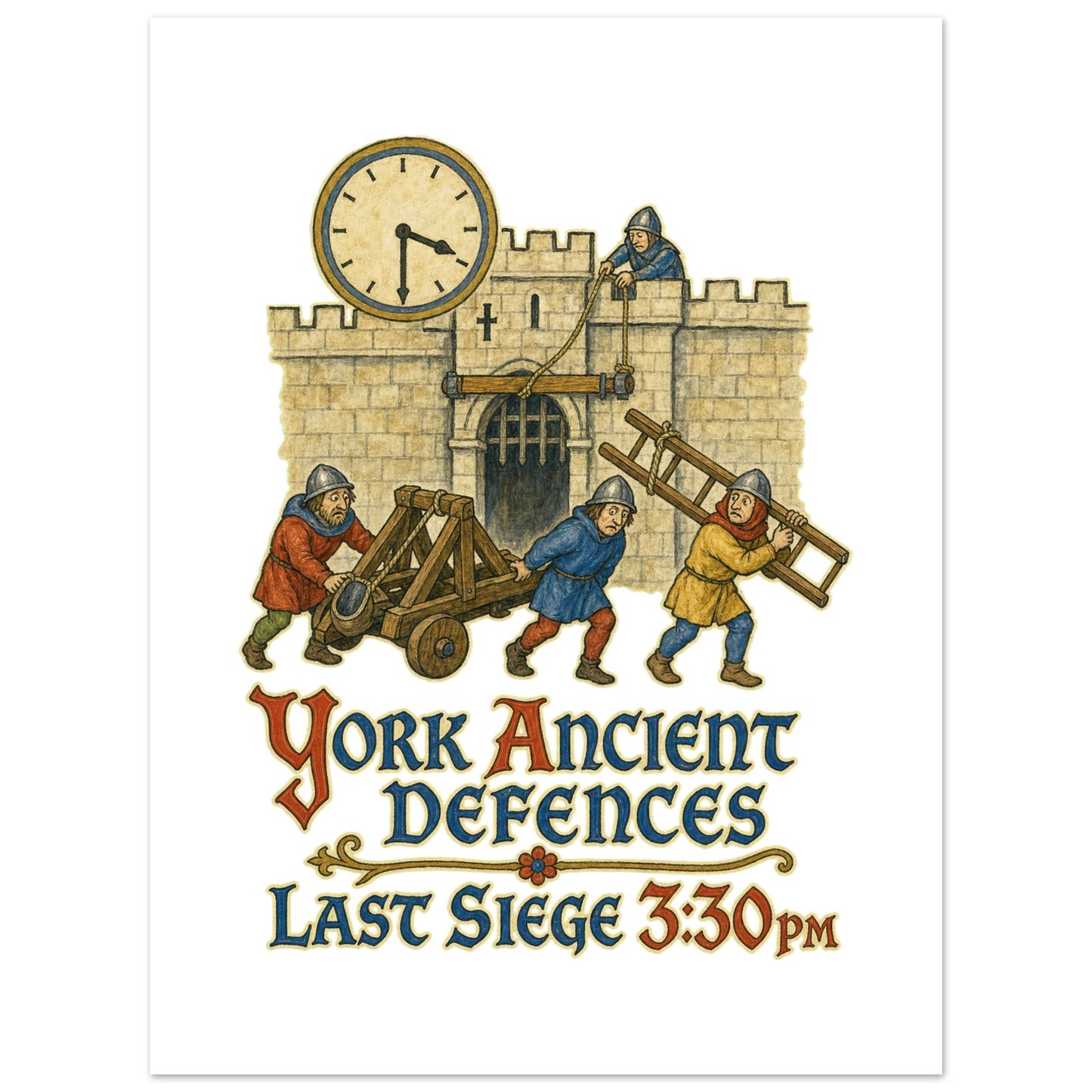 York Ancient Defences – Last Siege 3:30pm Poster — product view 5